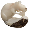 White Natural Neque Agouti Tagua Carving