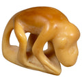 Vintage Natural White Dyed Monkey Tagua Carving