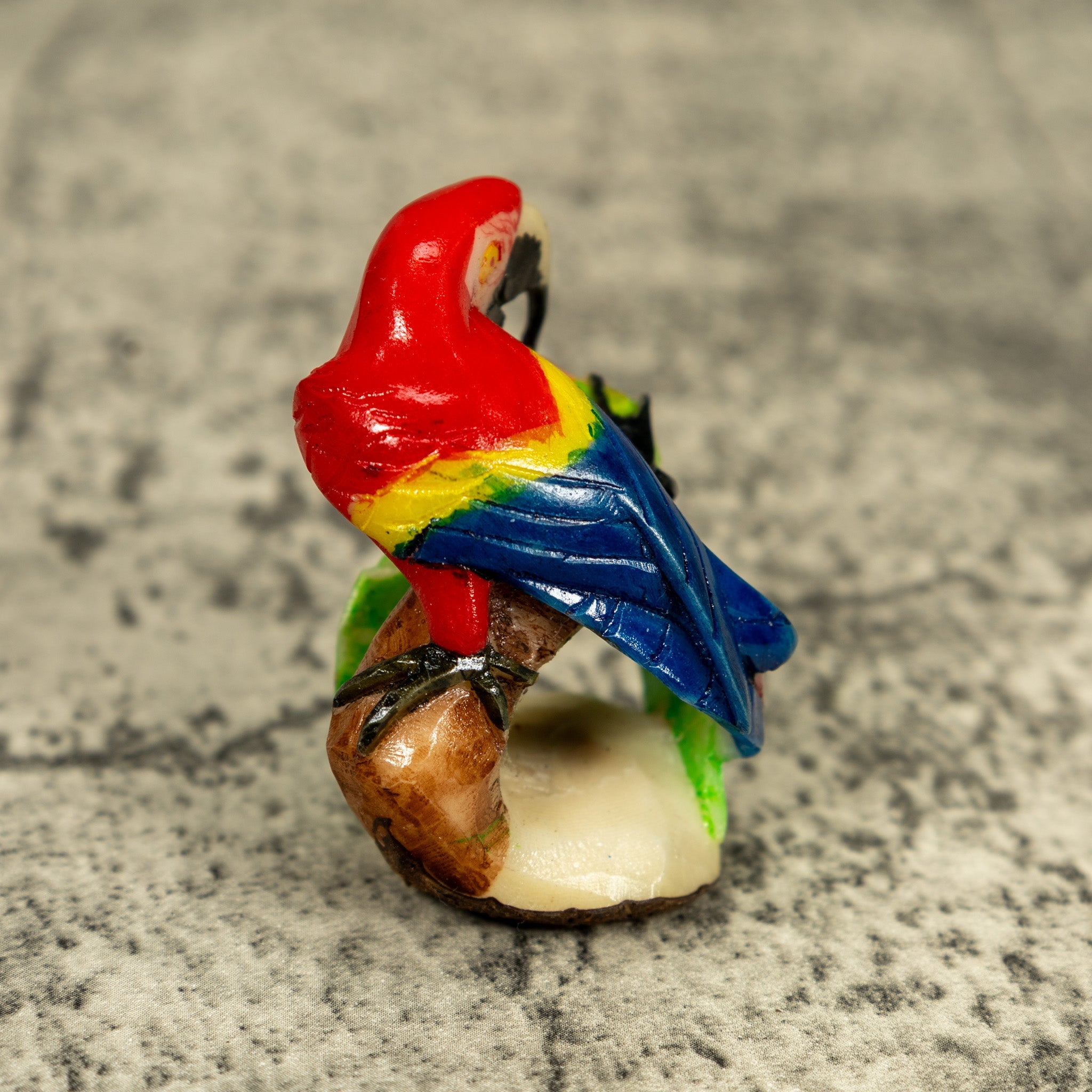 Rainforest Macaw Parrot Bird Tagua Carving