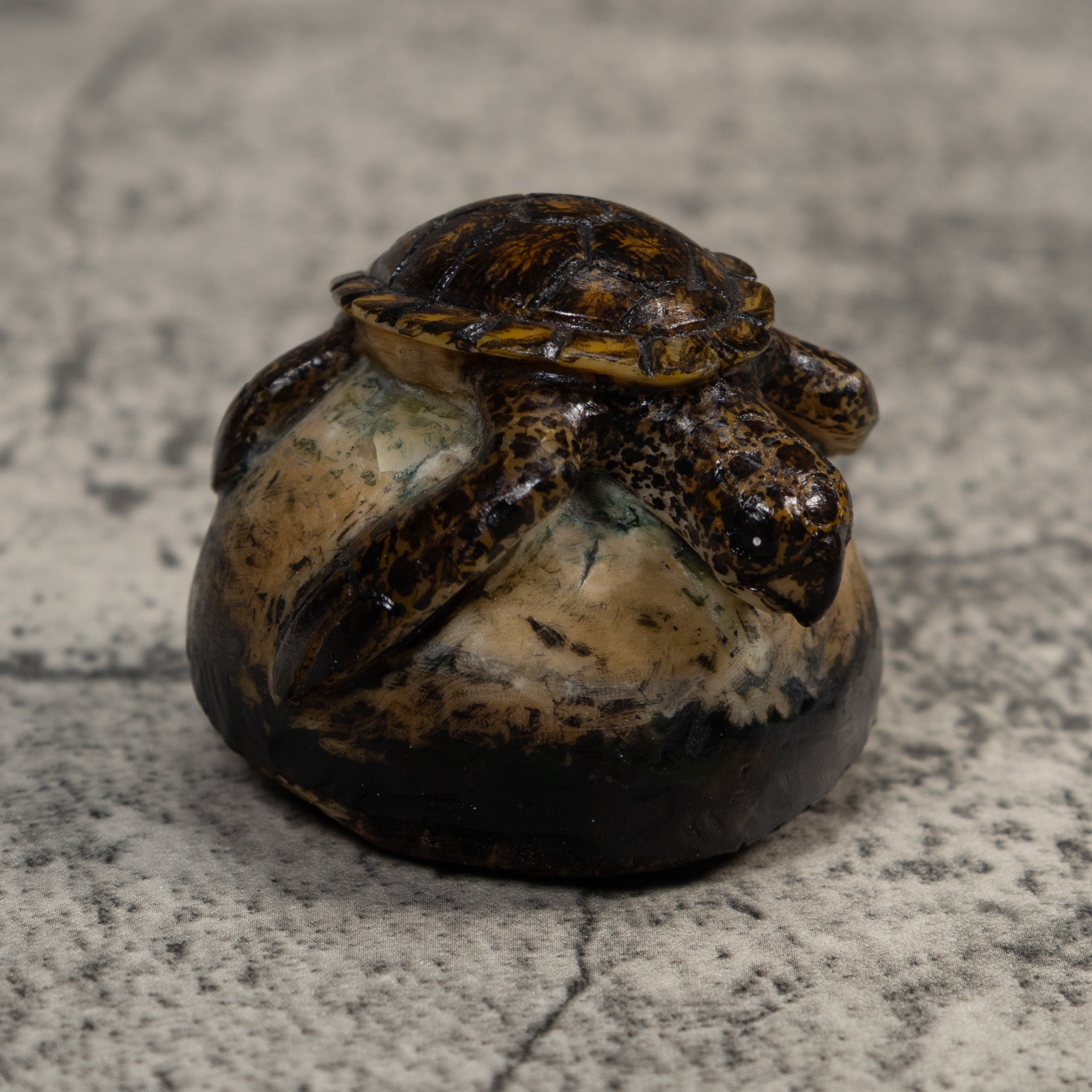 Vintage Sea Turtle Tagua Carving