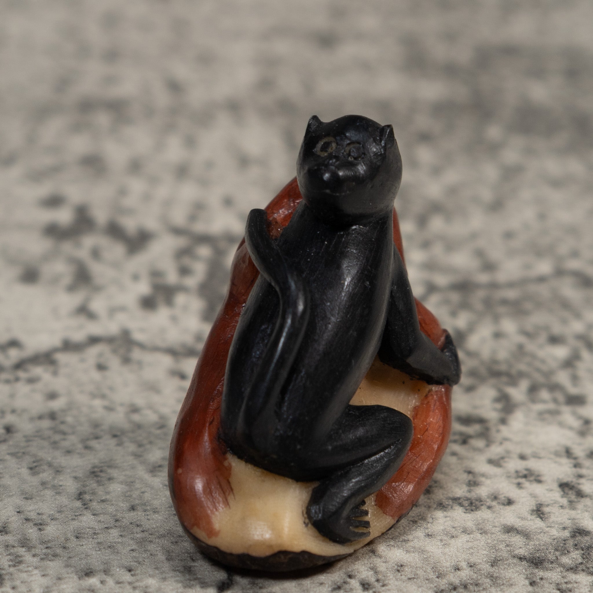 Black Howler Monkey Tagua Carving