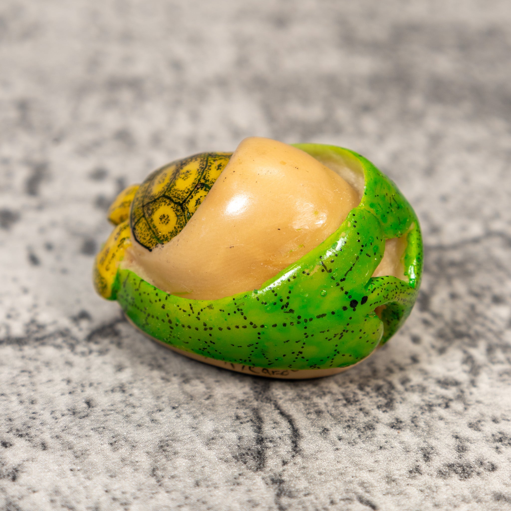 Vintage Turtle Tortoise Tagua Carving