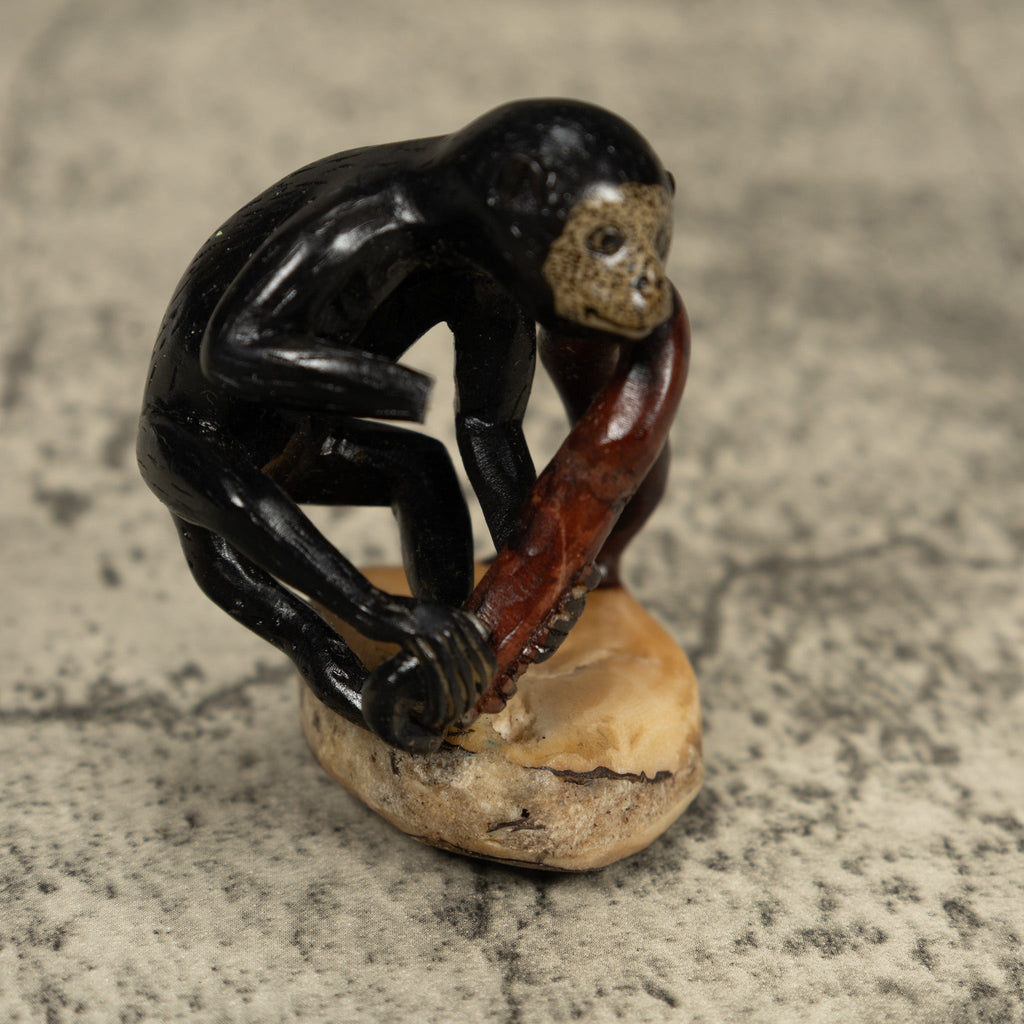 Vintage White Face Monkey Tagua Carving