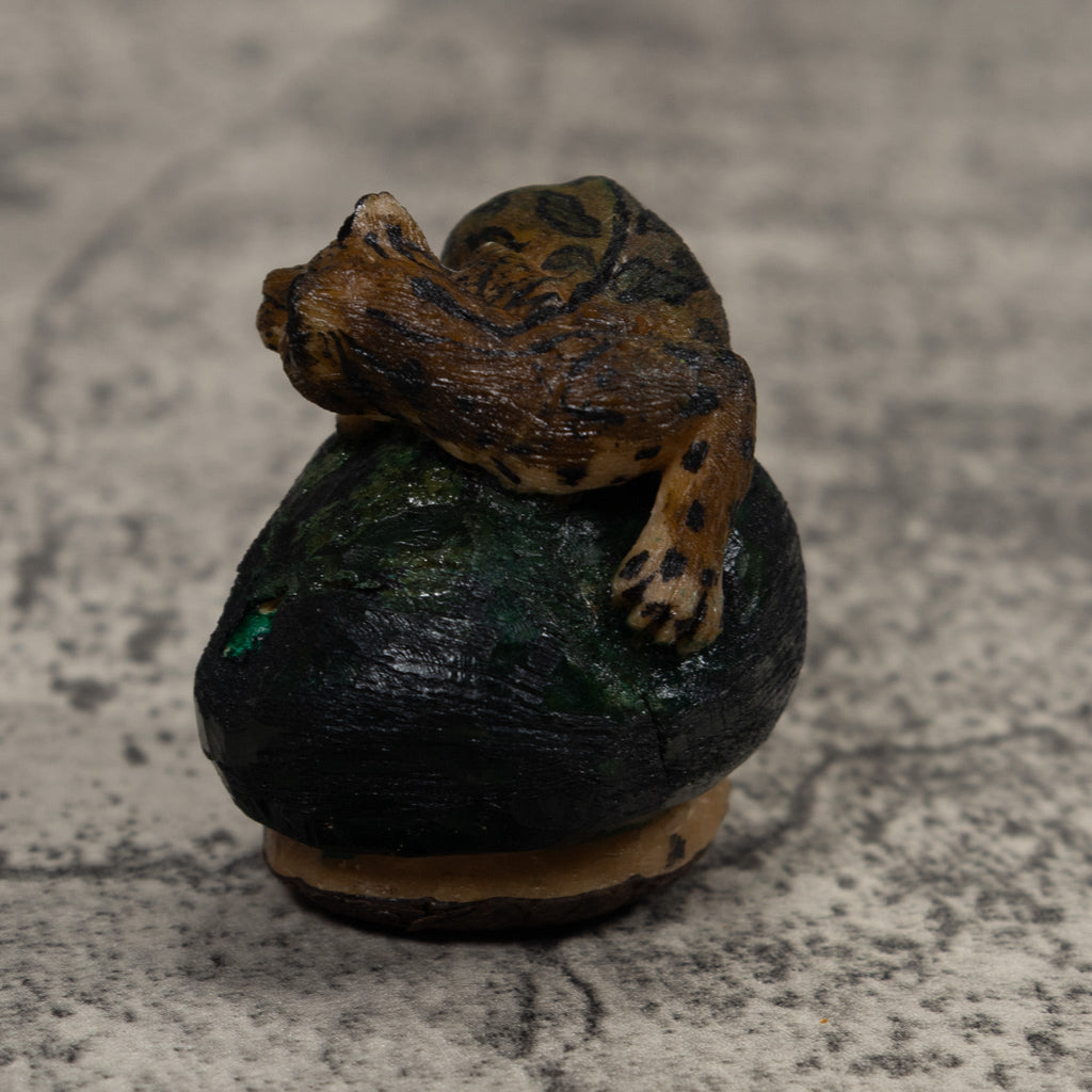 Jaguar Cat Tagua Carving