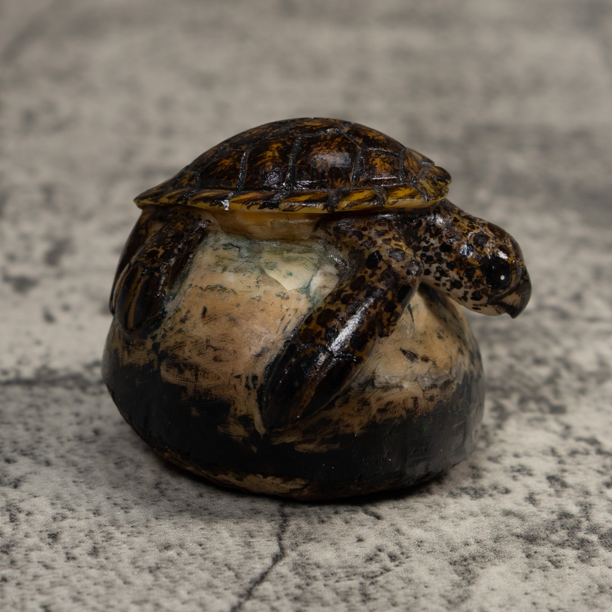 Vintage Sea Turtle Tagua Carving