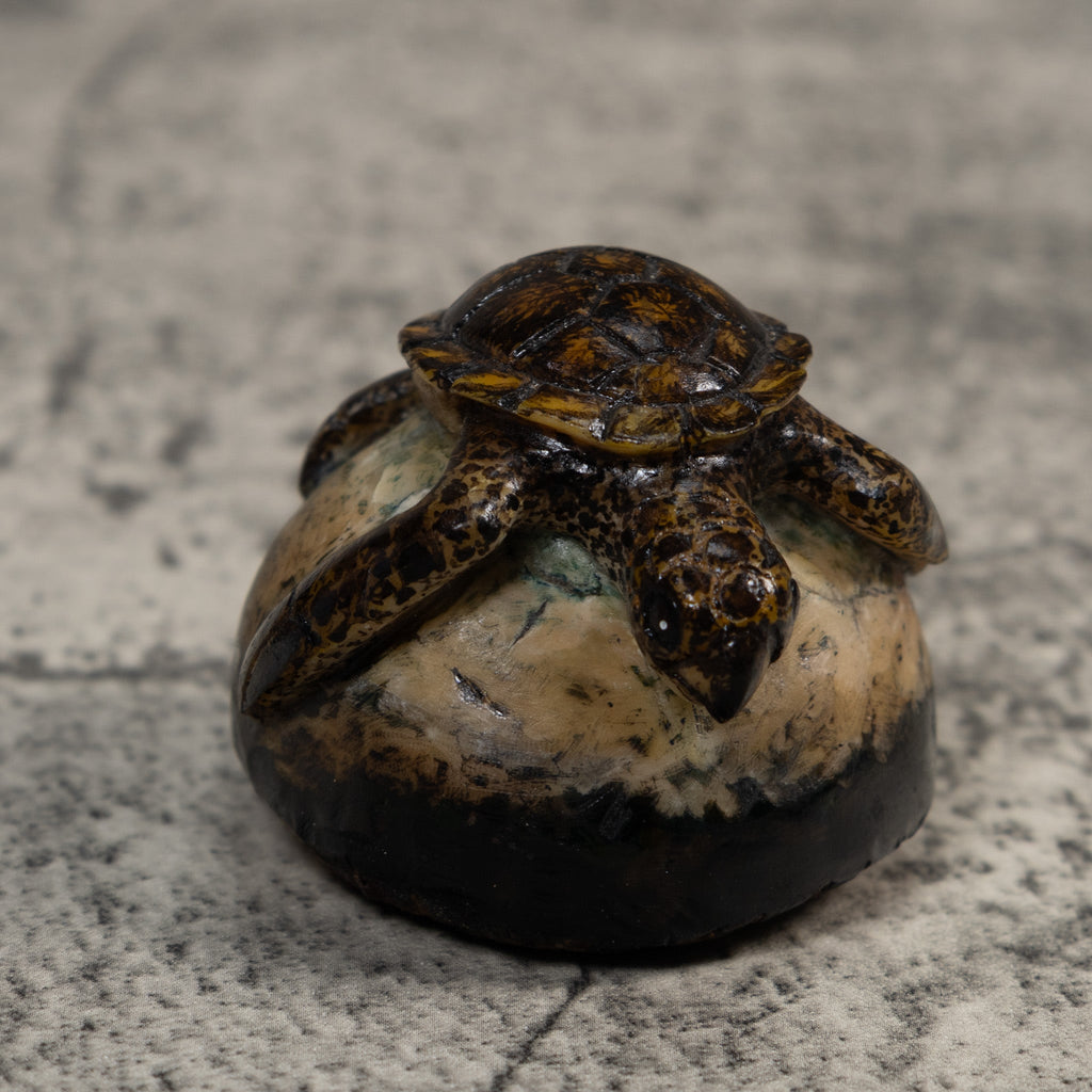 Vintage Sea Turtle Tagua Carving