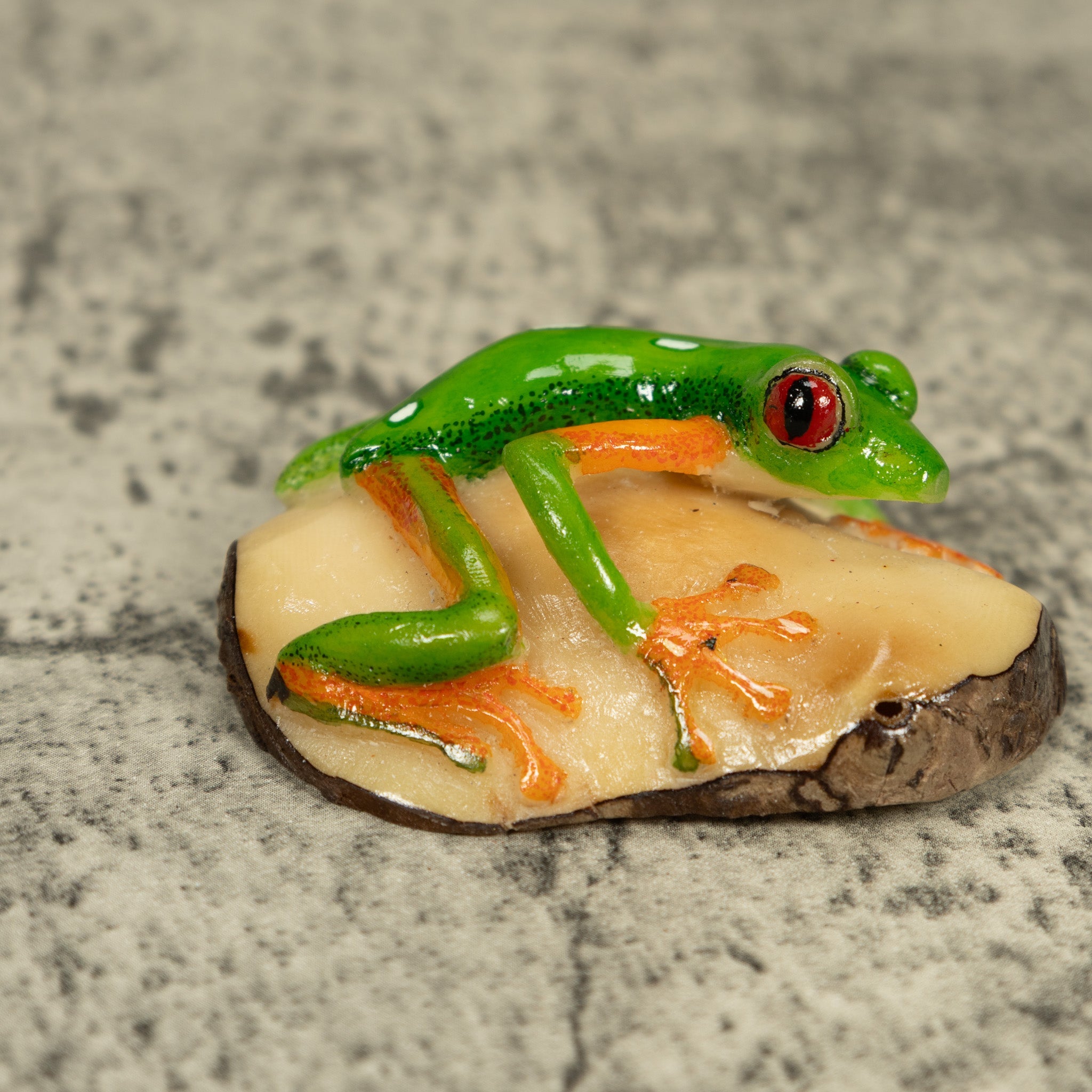 Red-Eye Tree Frog Tagua Carving