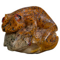 Sprinkled Orange Poison Dart Frog Tagua Carving