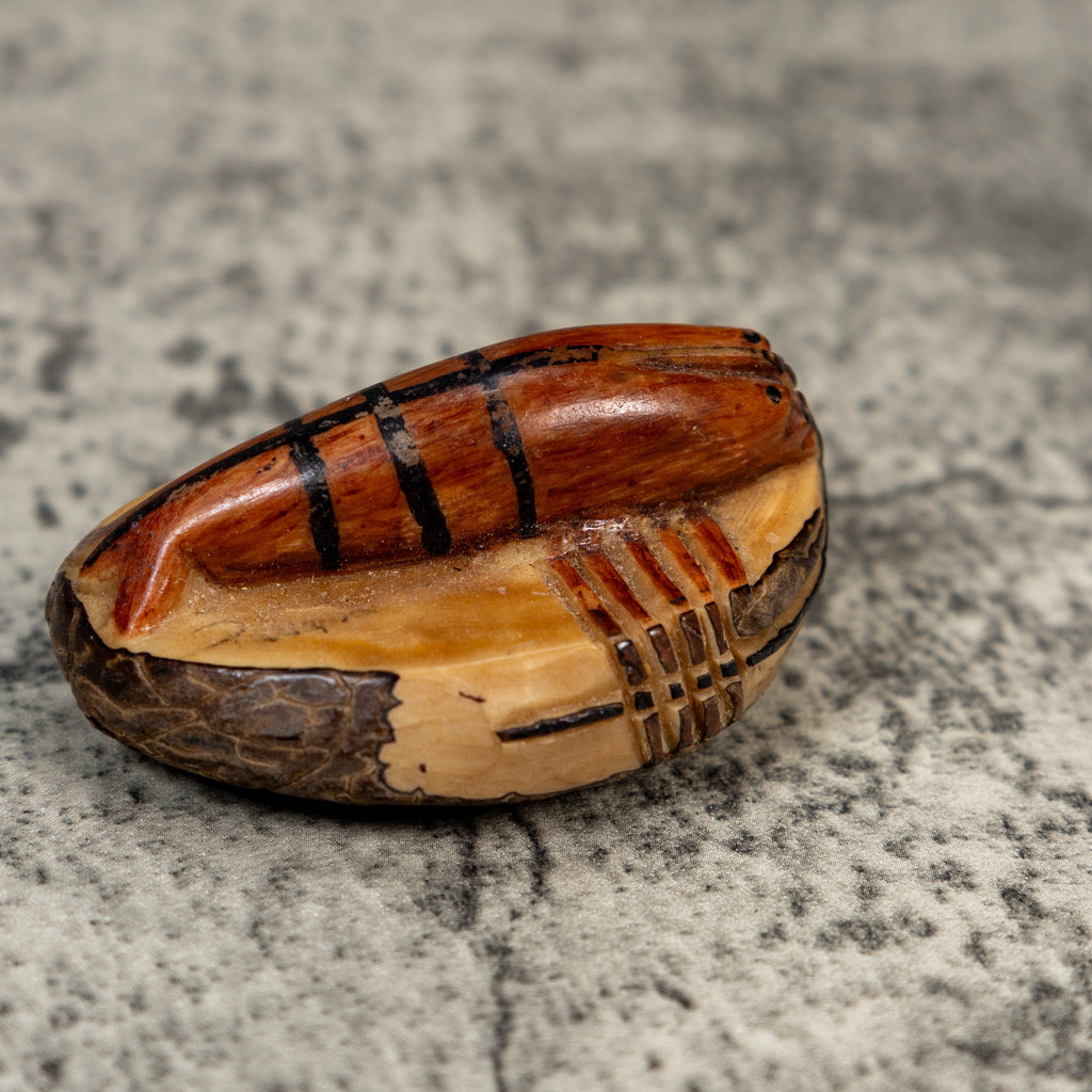 Vintage Shrimp Tagua Carving