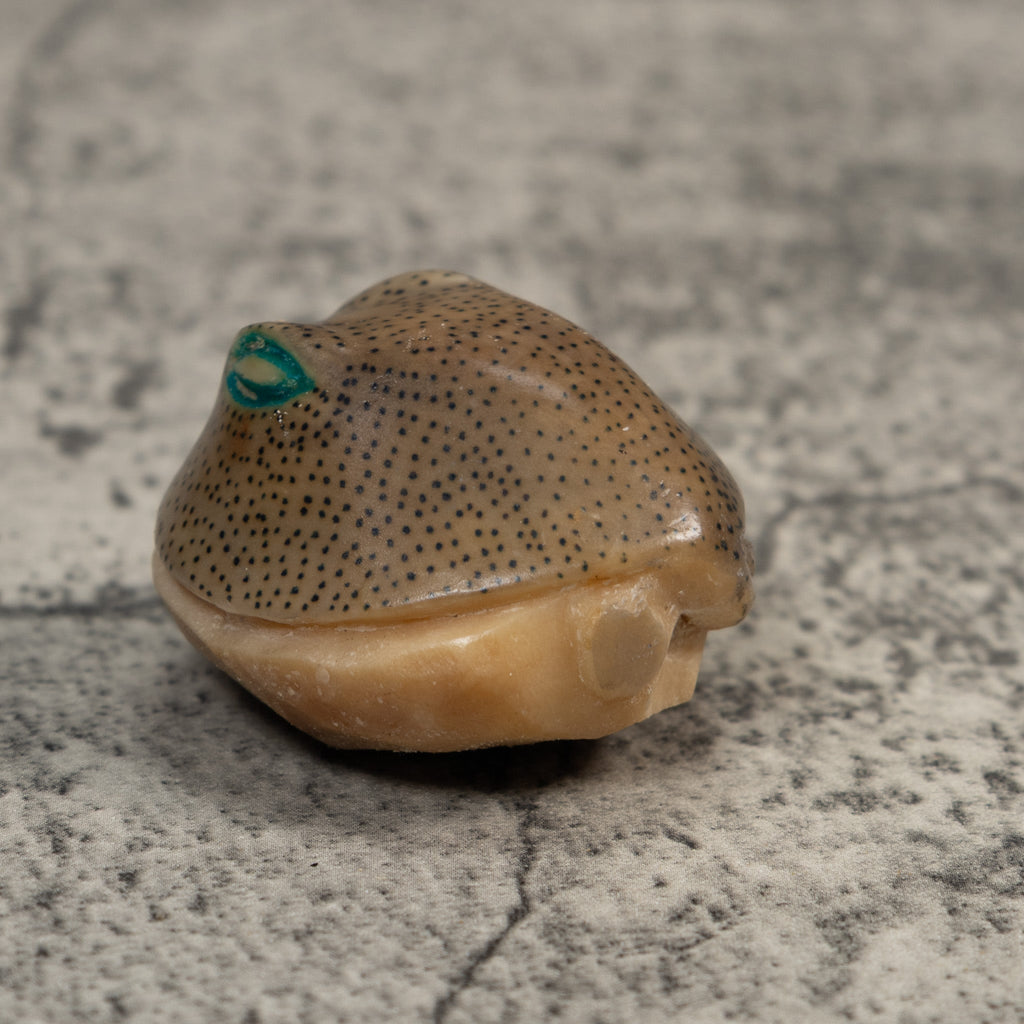Ocean Stingray Tagua Carving