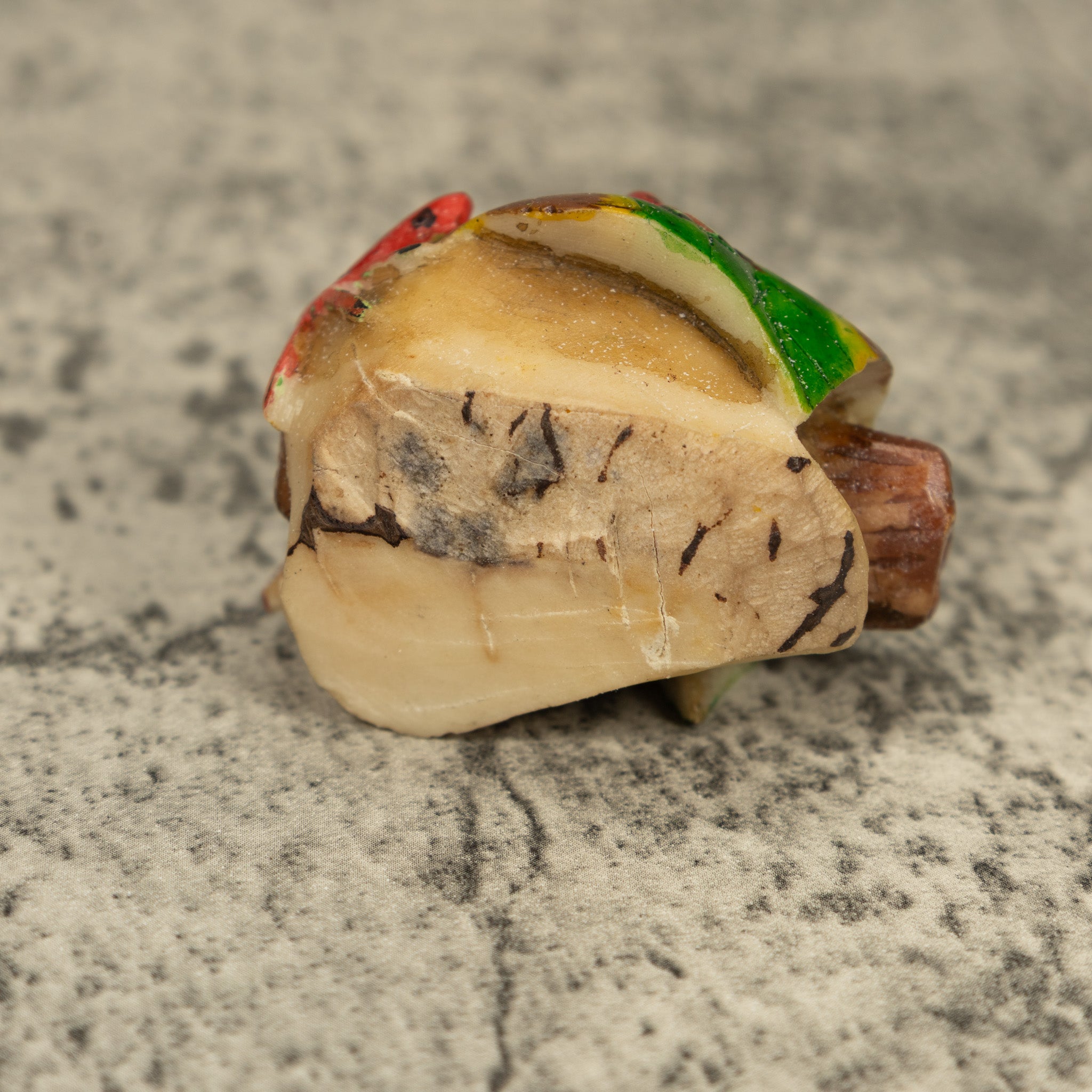 Black Blue And Red Poison Dart Frog Tagua Carving