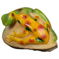 Vintage Poison Dart Frog And Gecko Tagua Carving