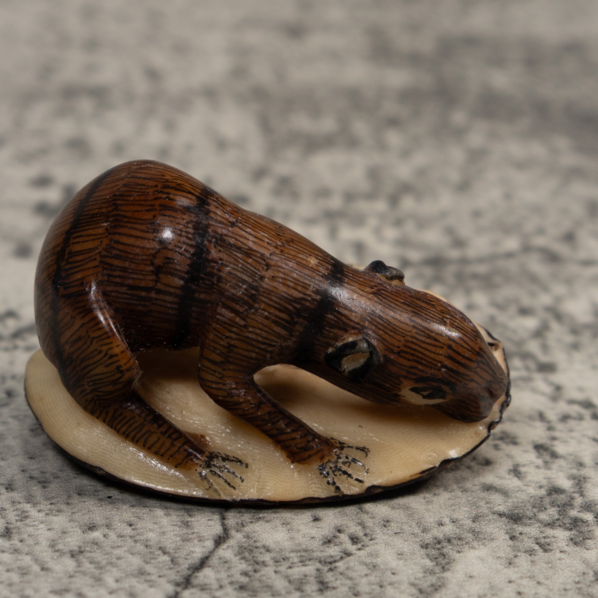 Vintage Neque Agouti Tagua Carving