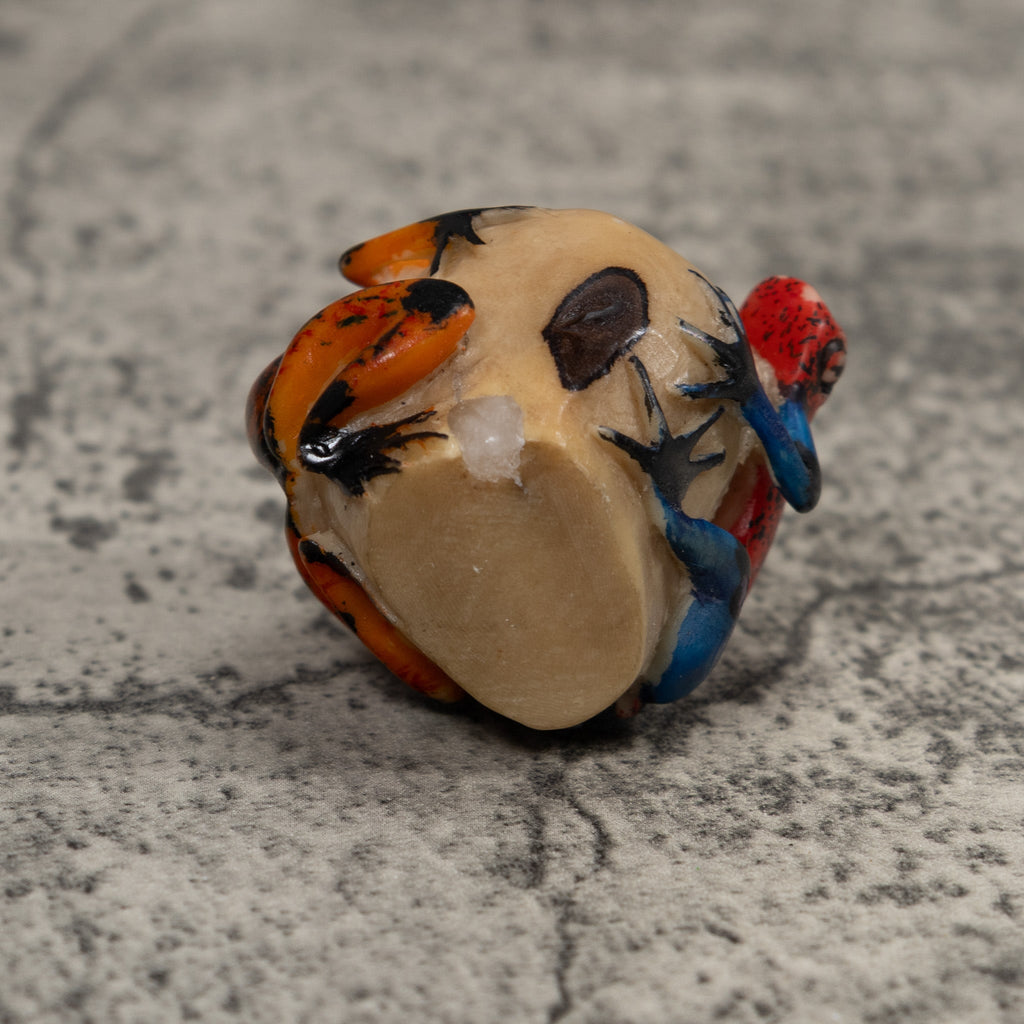 Double Poison Dart Frog Tagua Carving