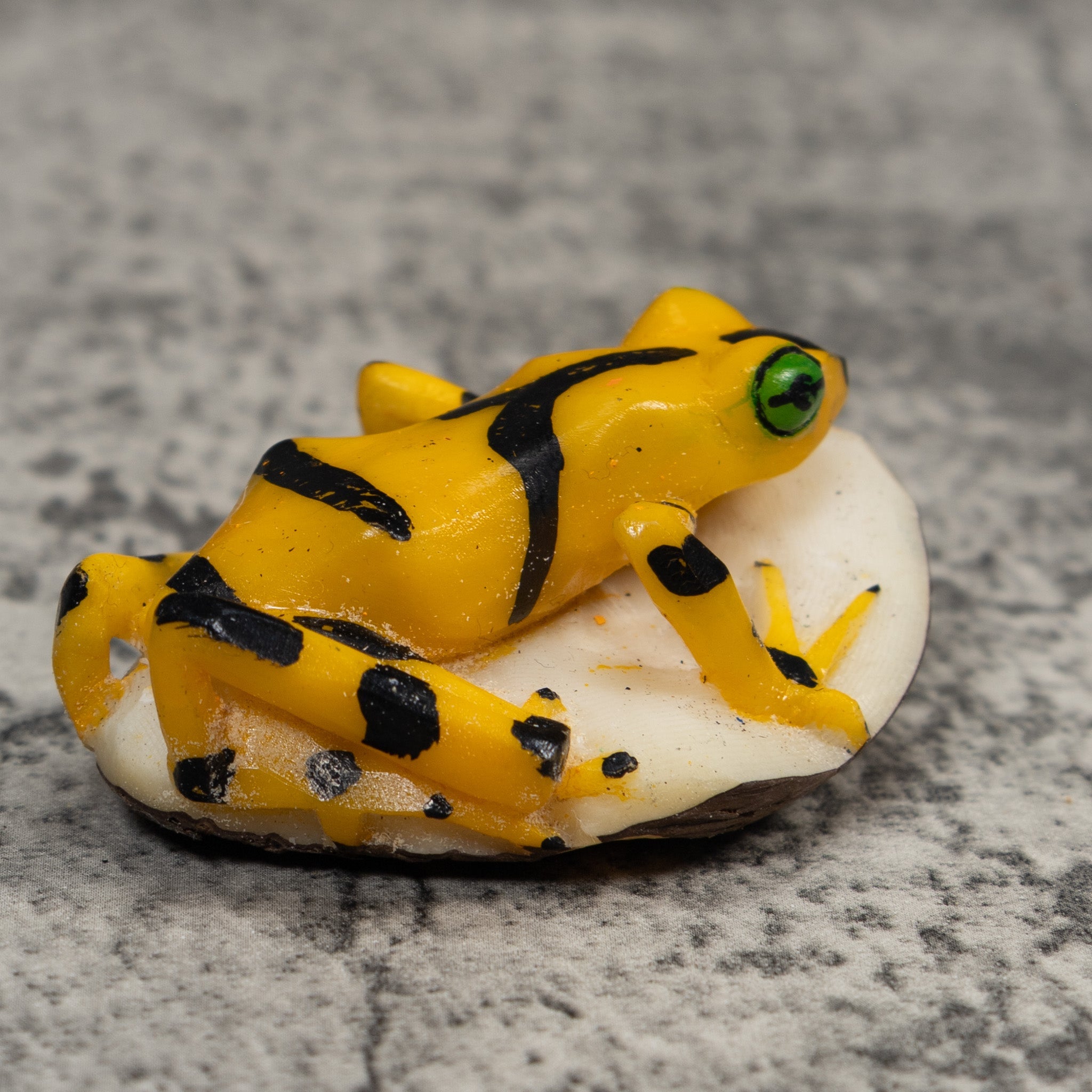 Golden Frog Tagua Carving