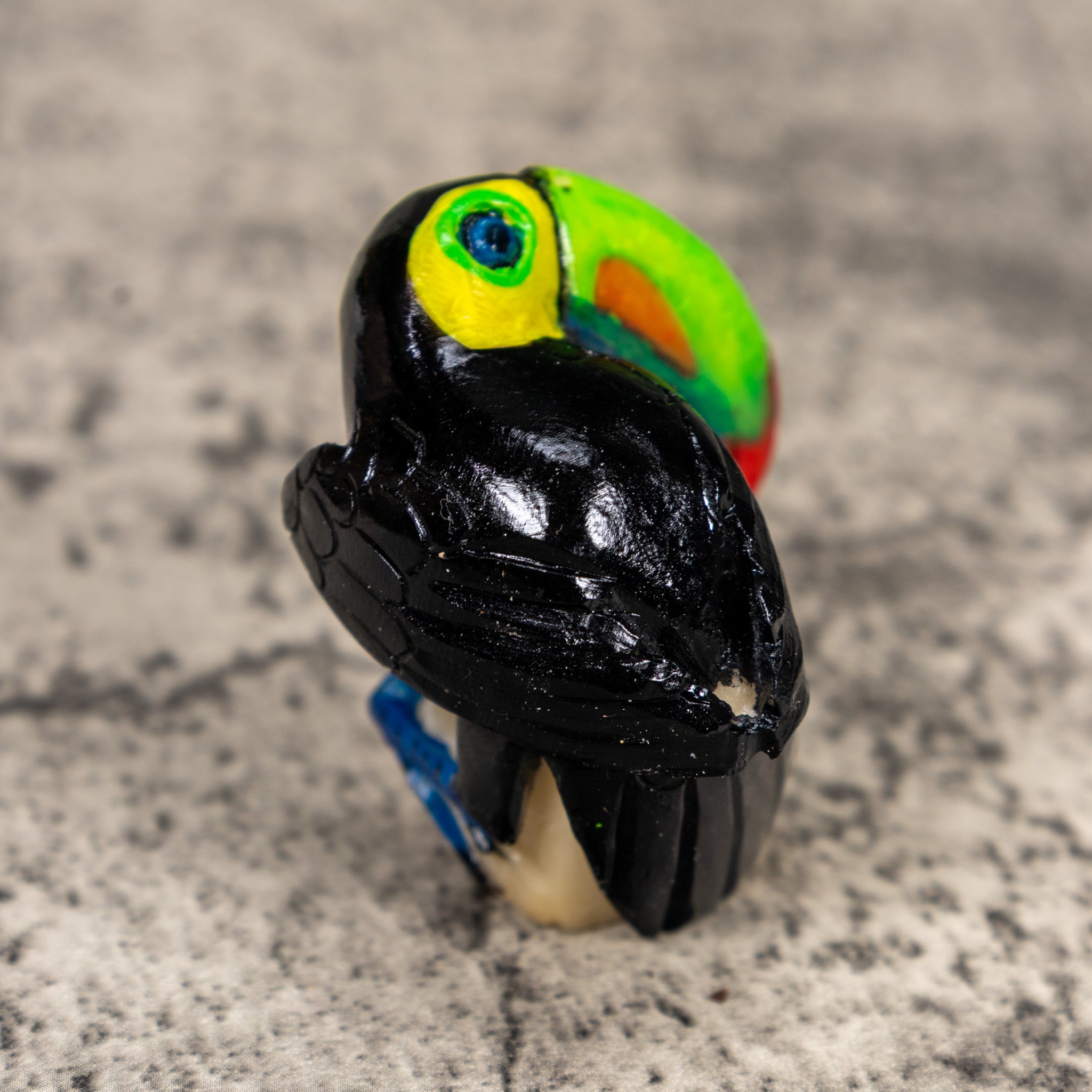 Toucan Parrot Bird Tagua Carving