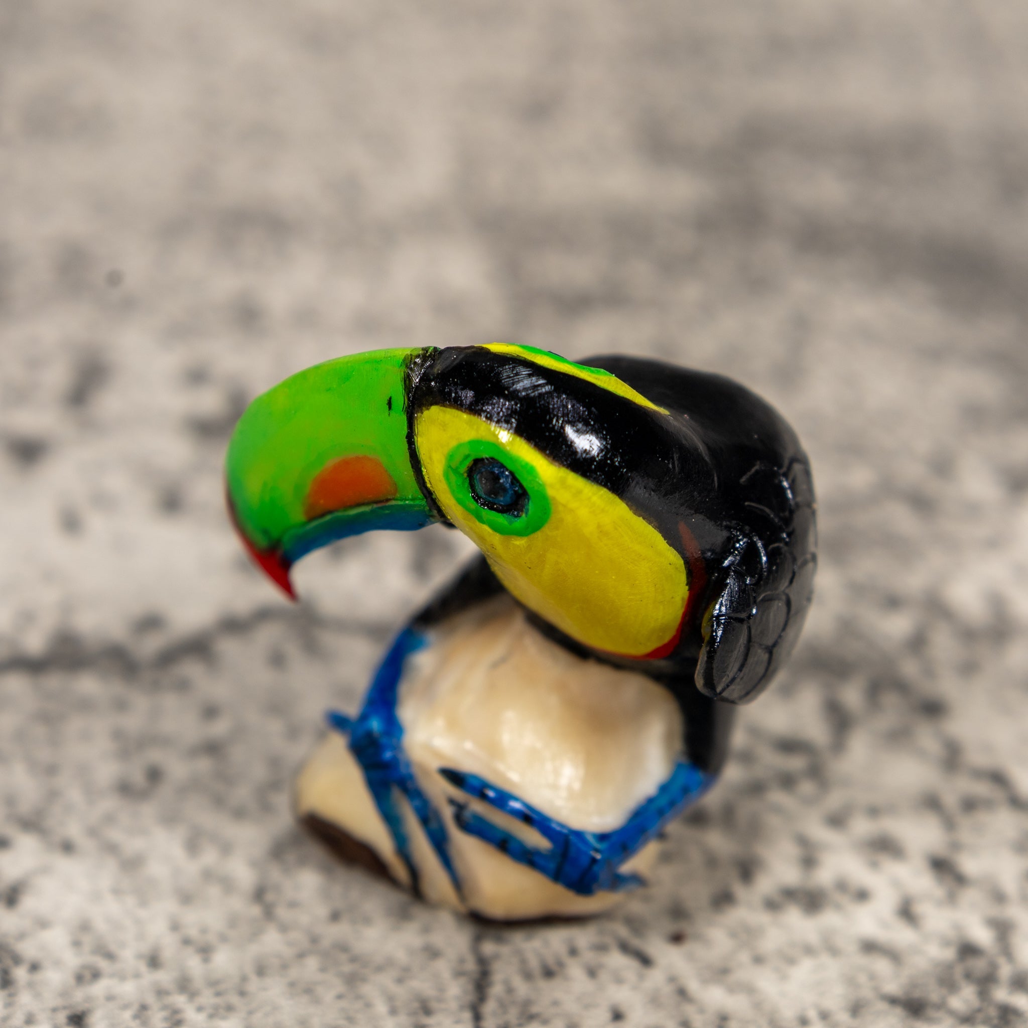 Toucan Parrot Bird Tagua Carving
