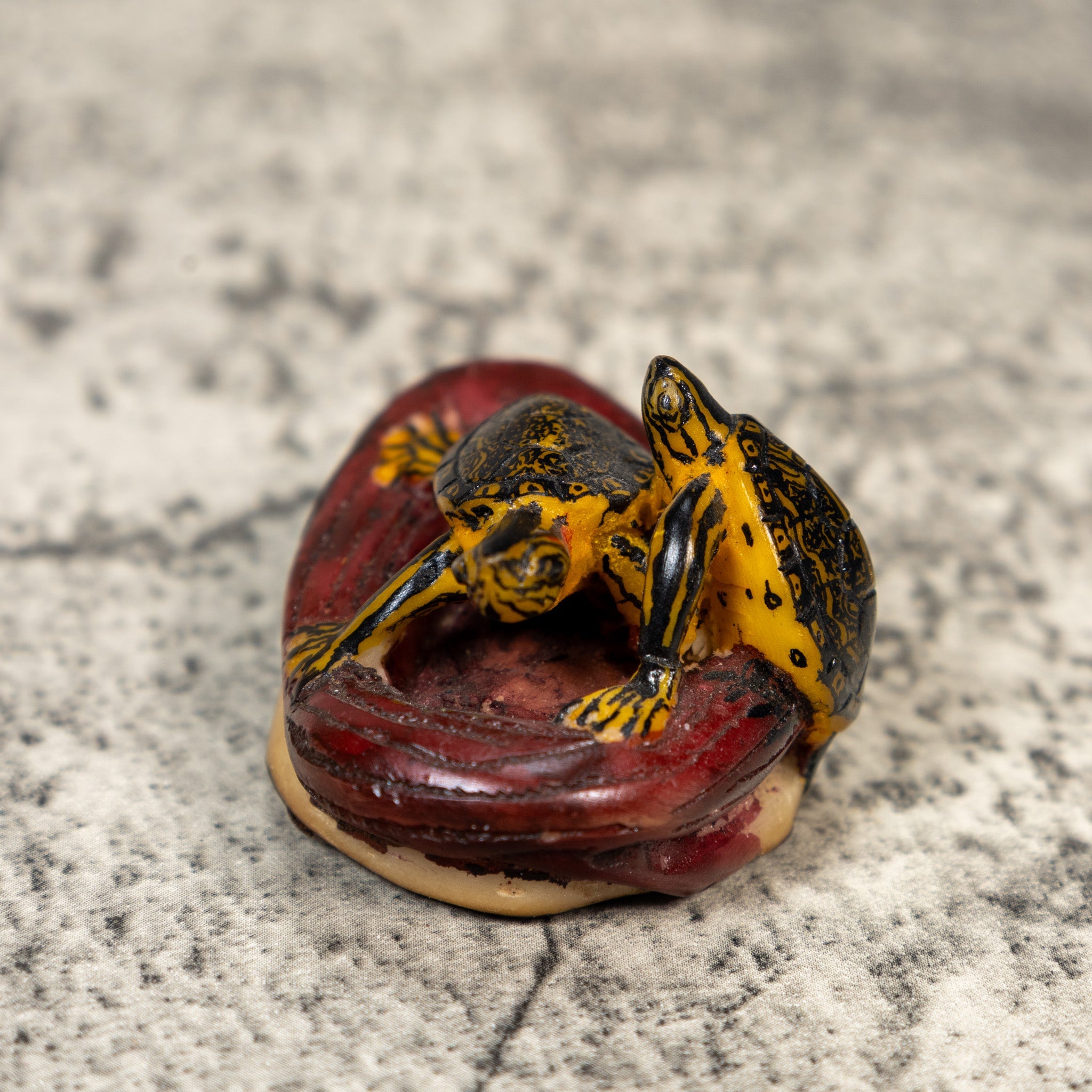 Double Turtle Tortoise Tagua Carving