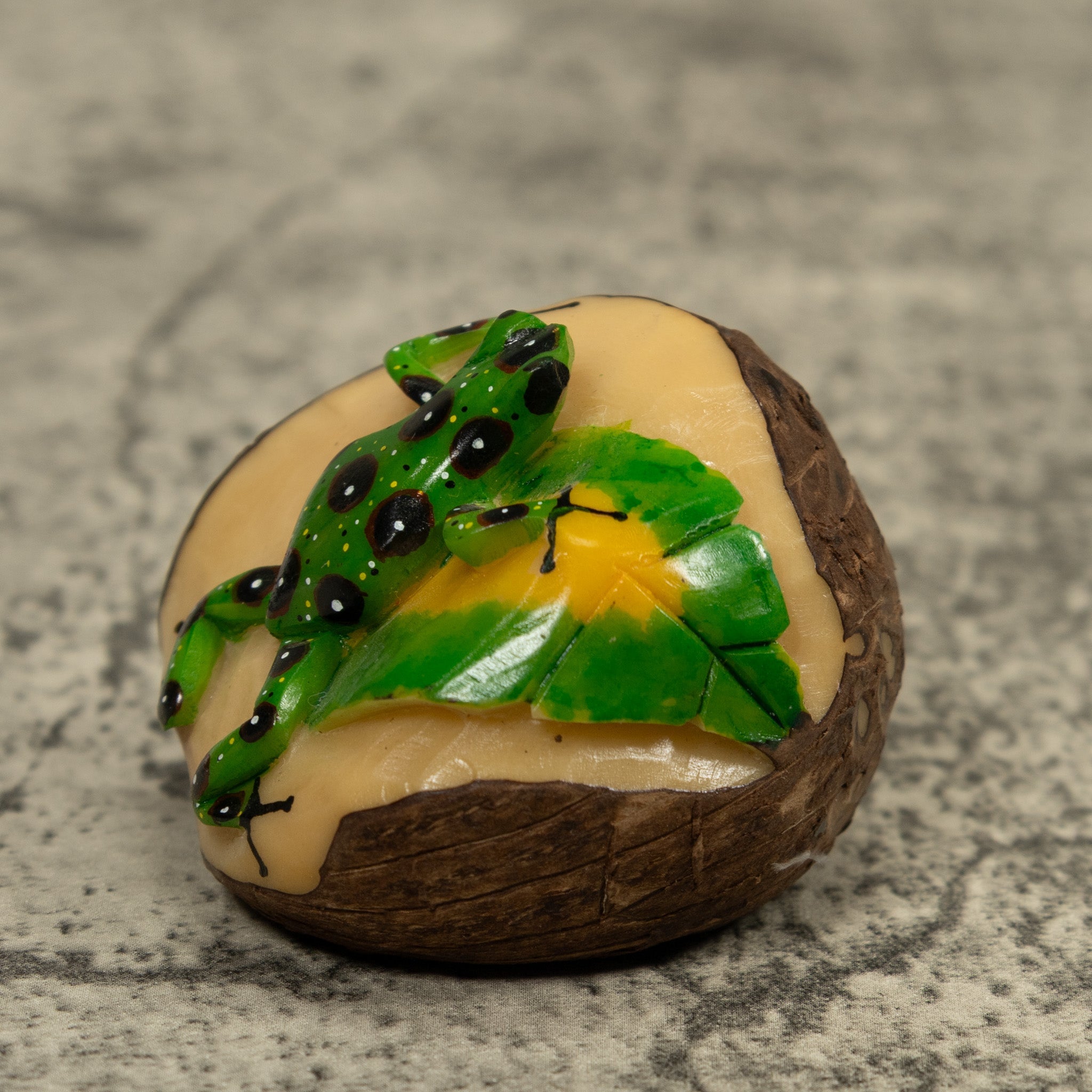 Poison Dart Frog Tagua Carving