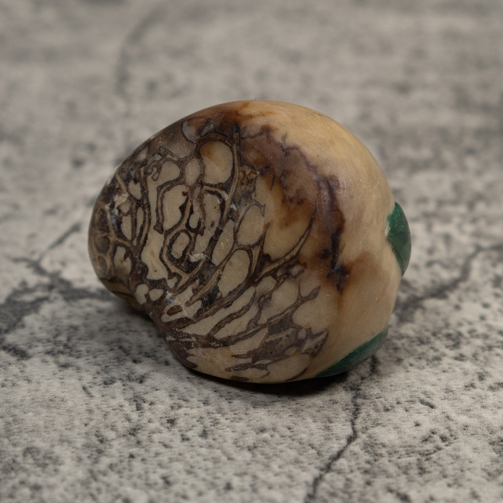 Vintage Foliage Leaves Tagua Carving