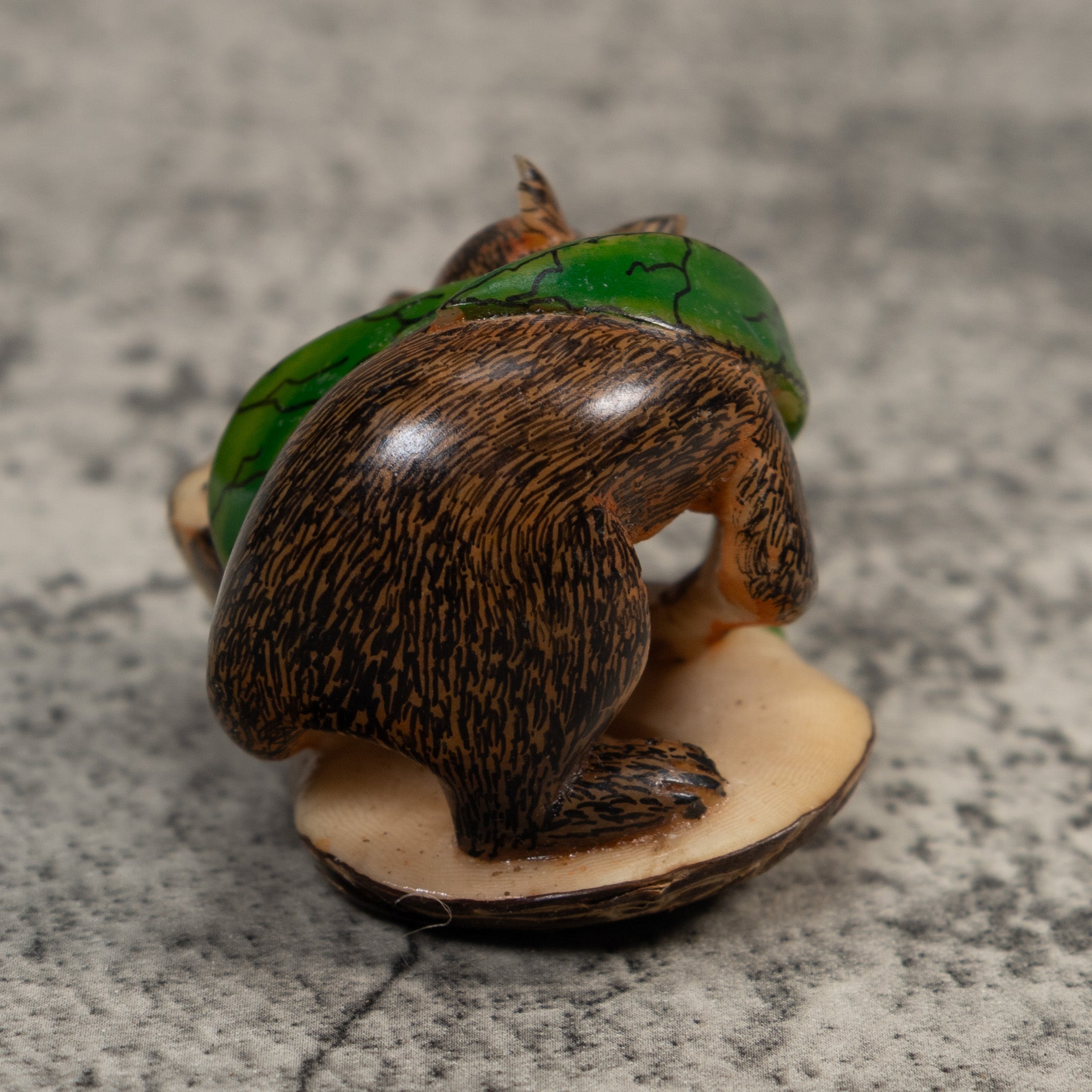 Young Coatimundi Tagua Carving
