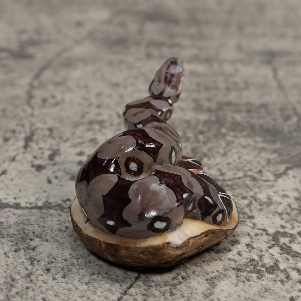 Boa Constictor Snake Tagua Carving
