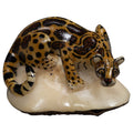 Jaguar Cat Tagua Carving