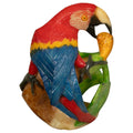 Red Blue And Yellow Macaw Parrot Bird Tagua Carving