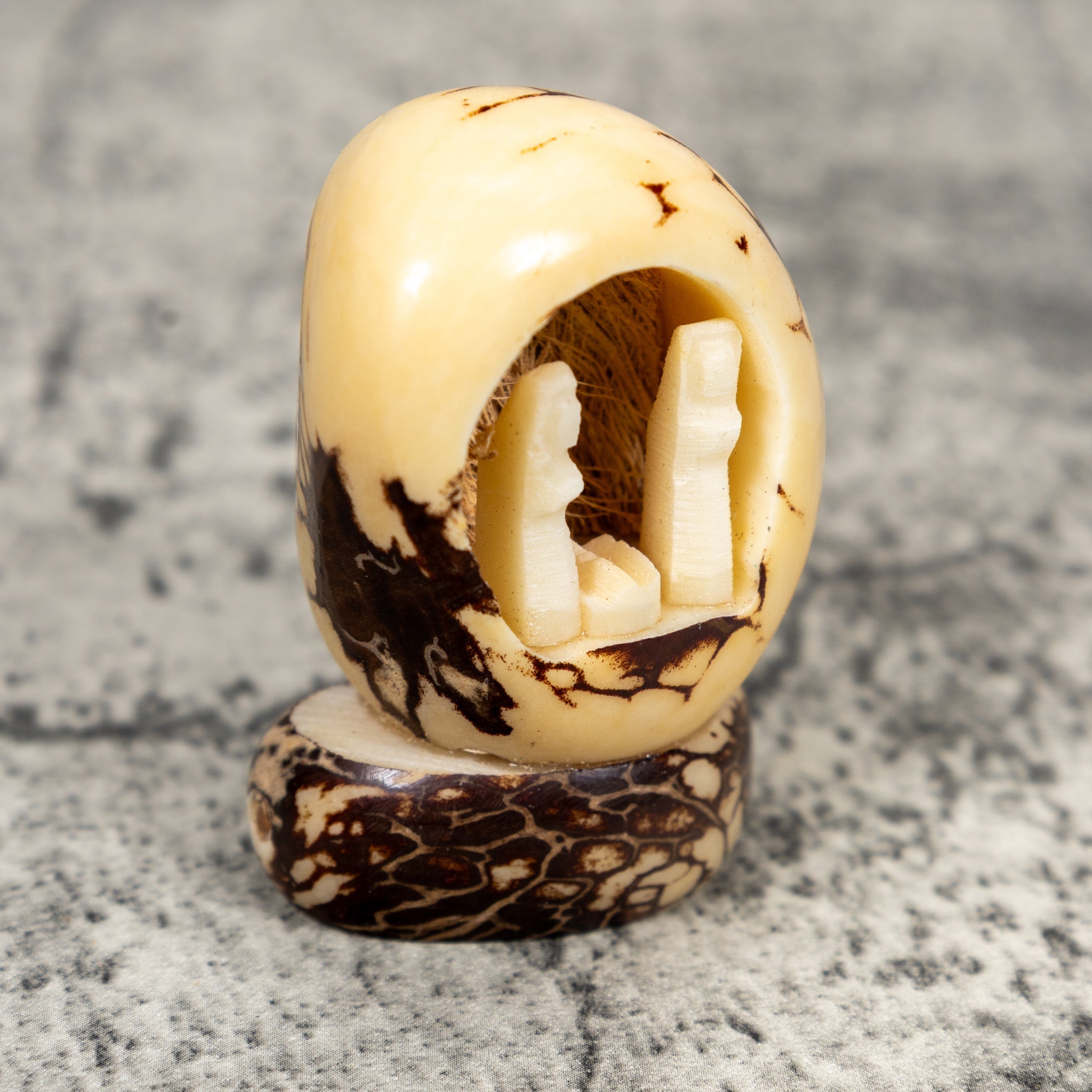 Christmas Nativity Creche Tagua Carving