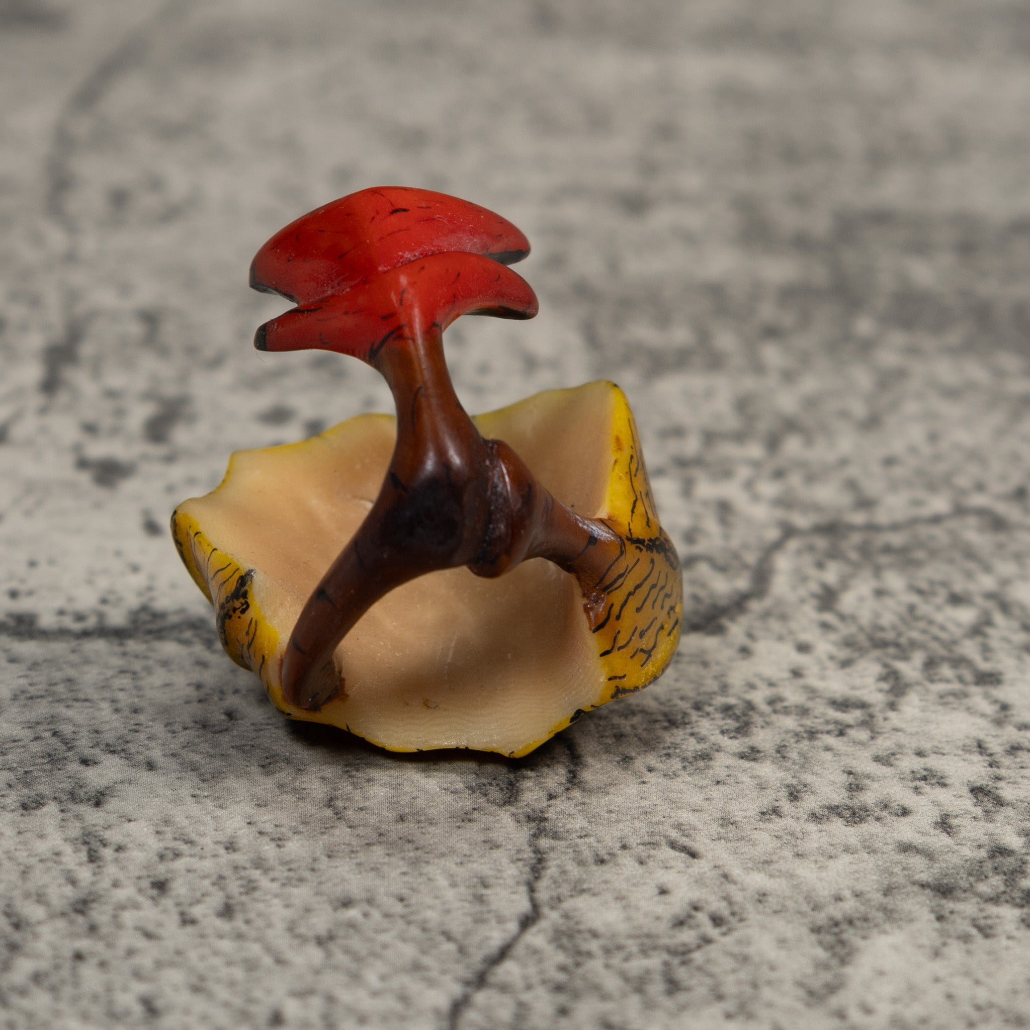 Vintage Jungle Flower Tagua Carving
