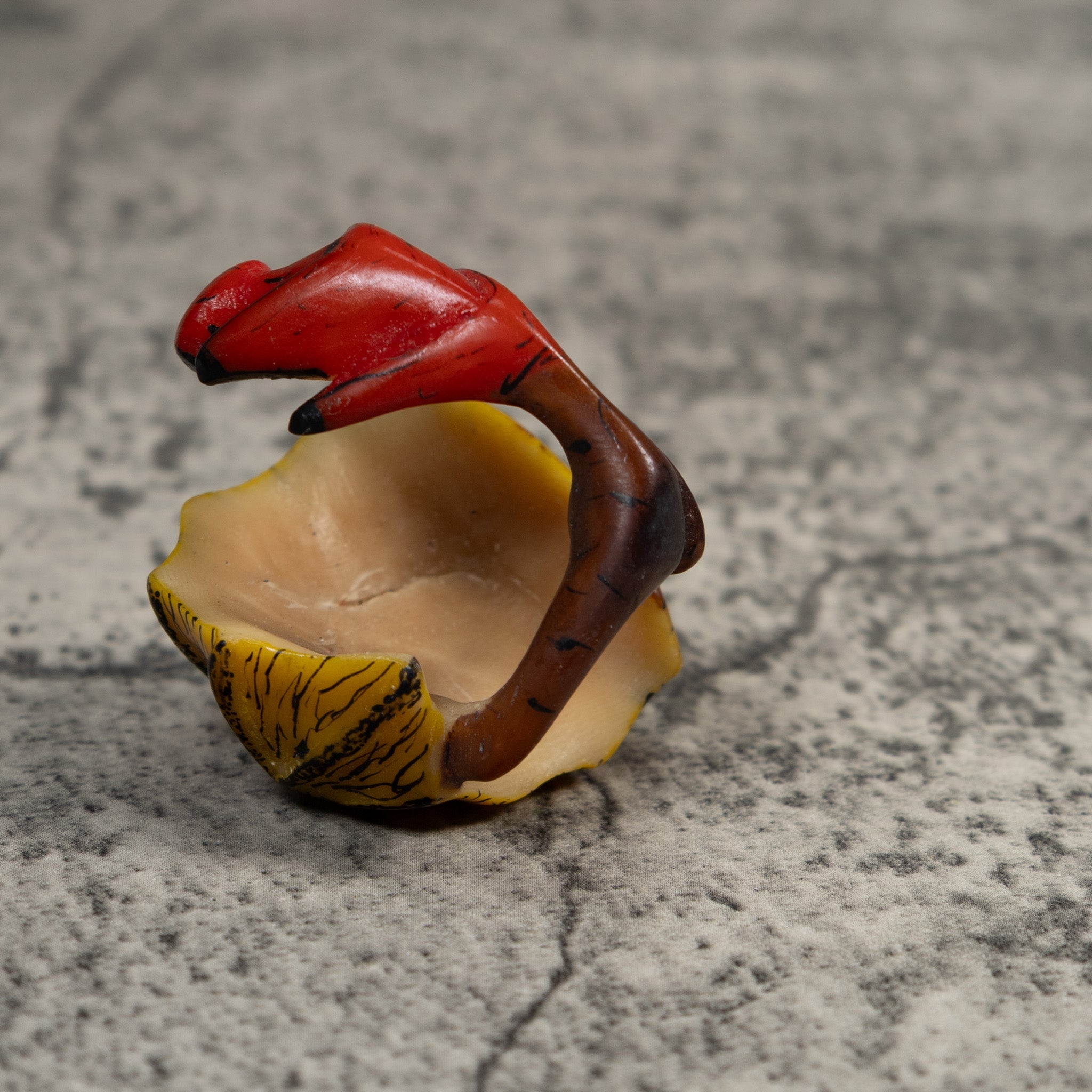 Vintage Jungle Flower Tagua Carving