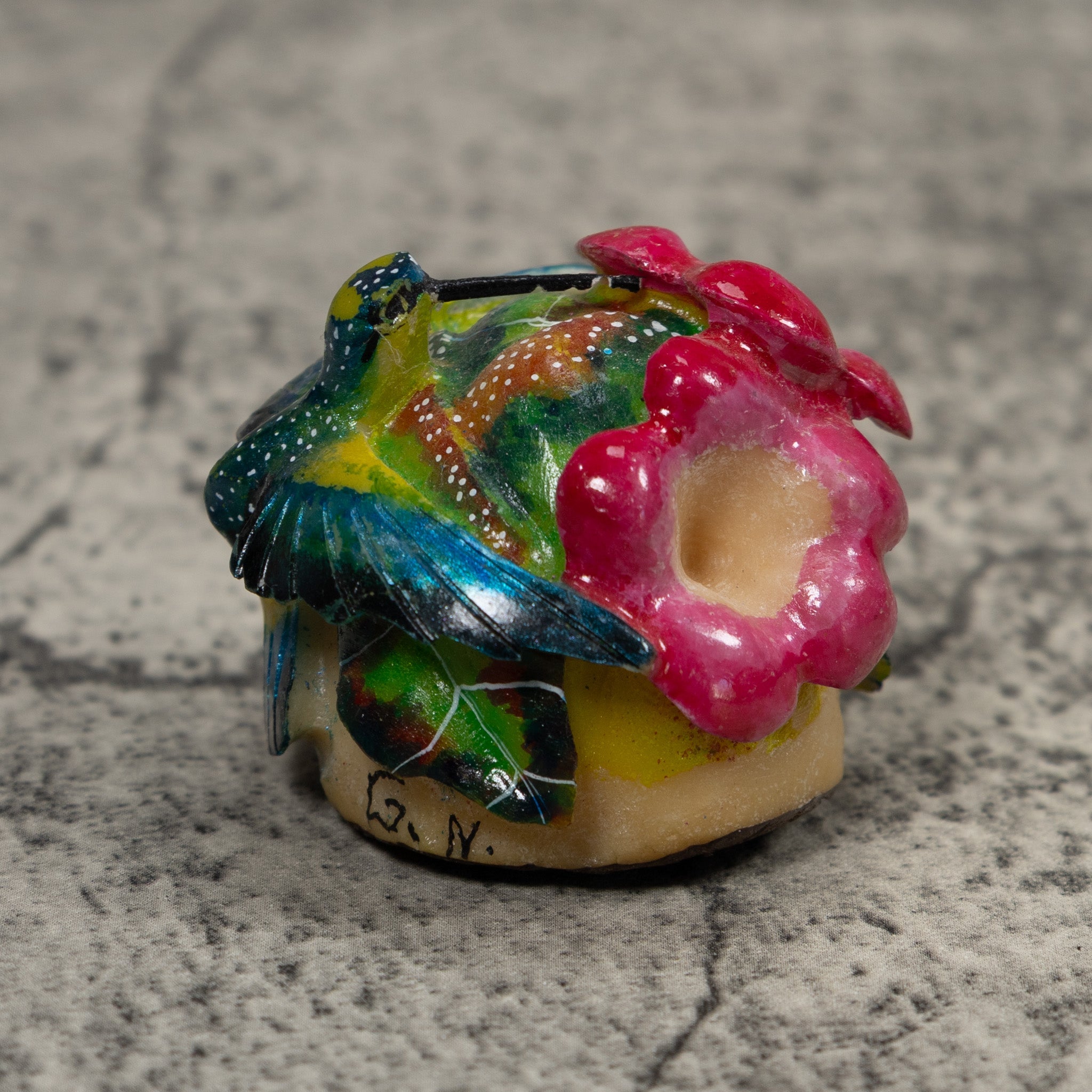 Hummingbird Tagua Carving