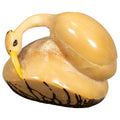 Vintage Natural White Waterbird Tagua Carving