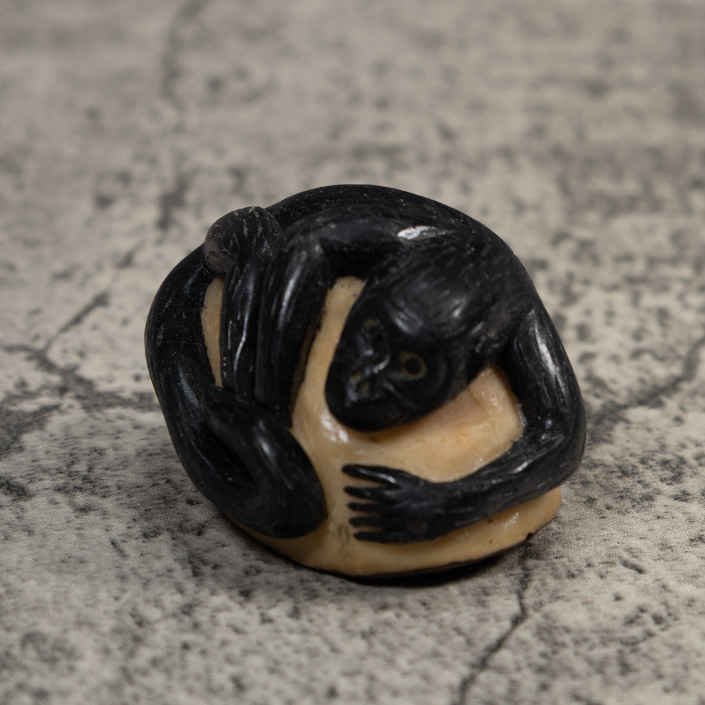 Black Howler Monkey Tagua Carving