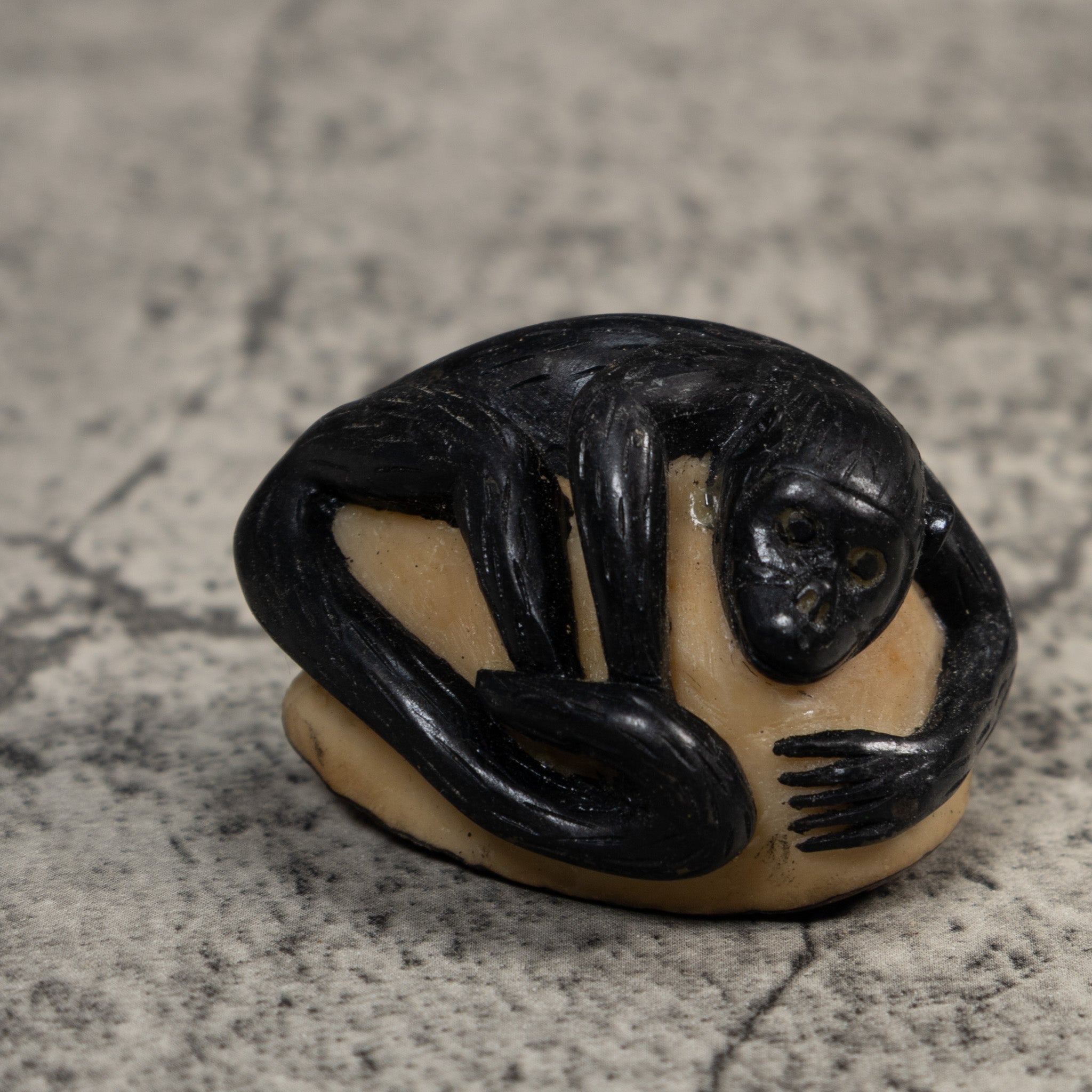 Black Howler Monkey Tagua Carving