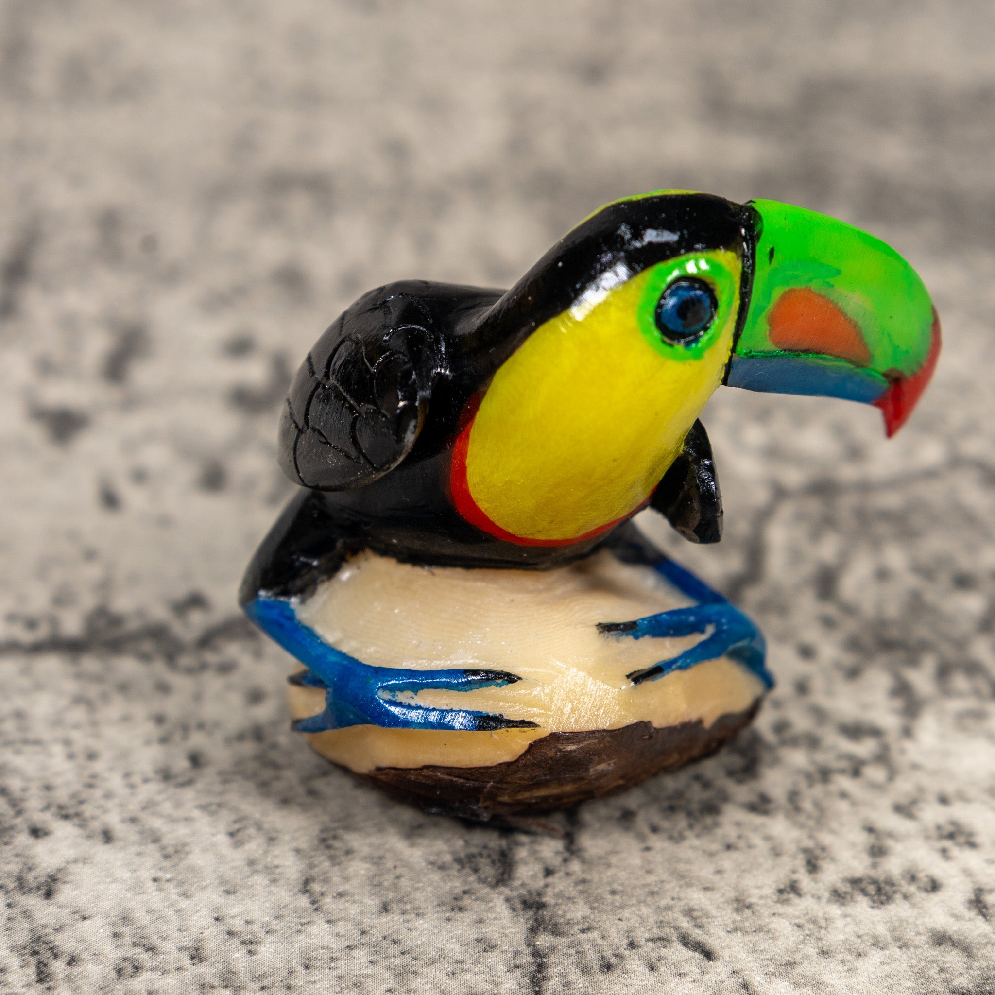 Toucan Parrot Bird Tagua Carving