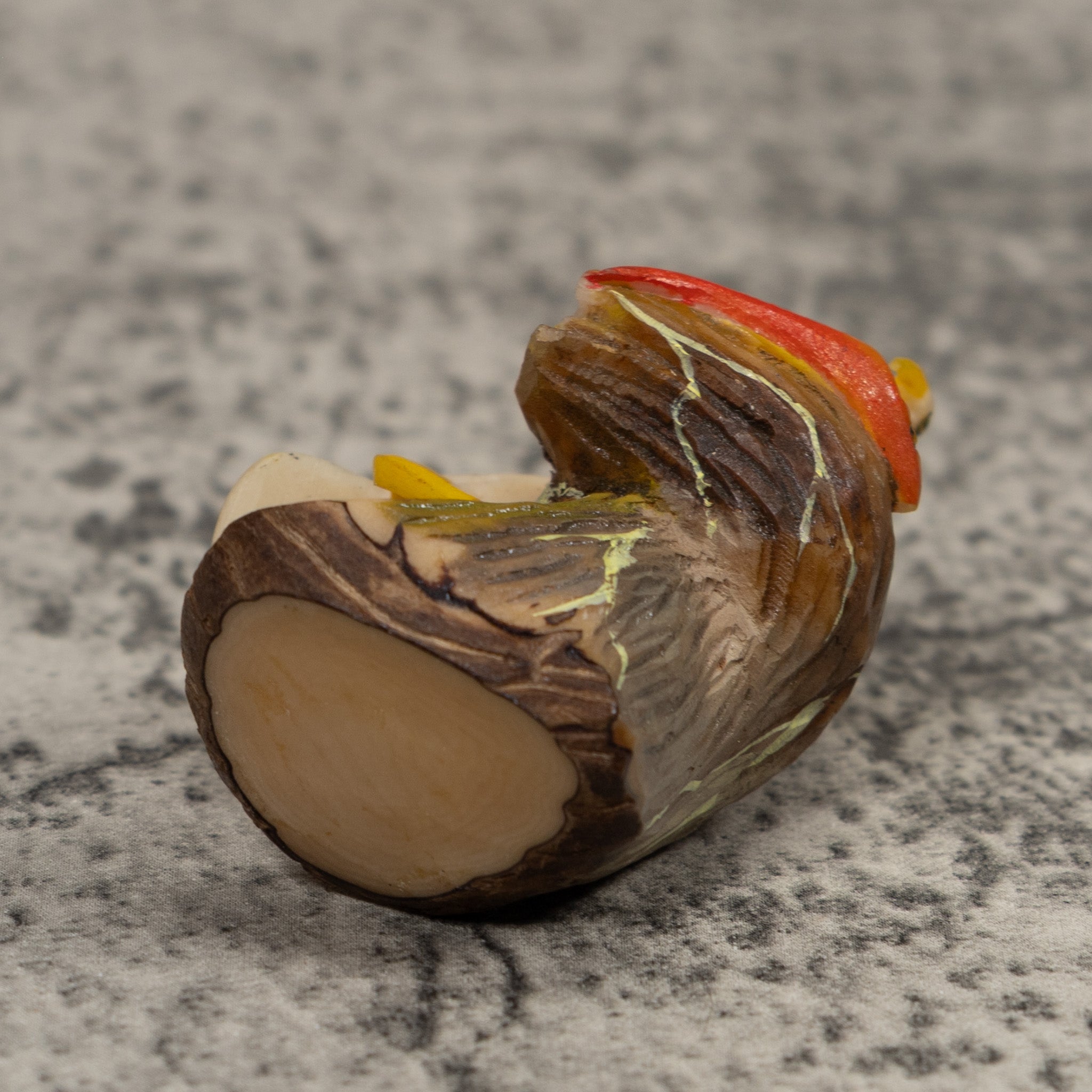 Waterfowl And Fish Tagua Carving