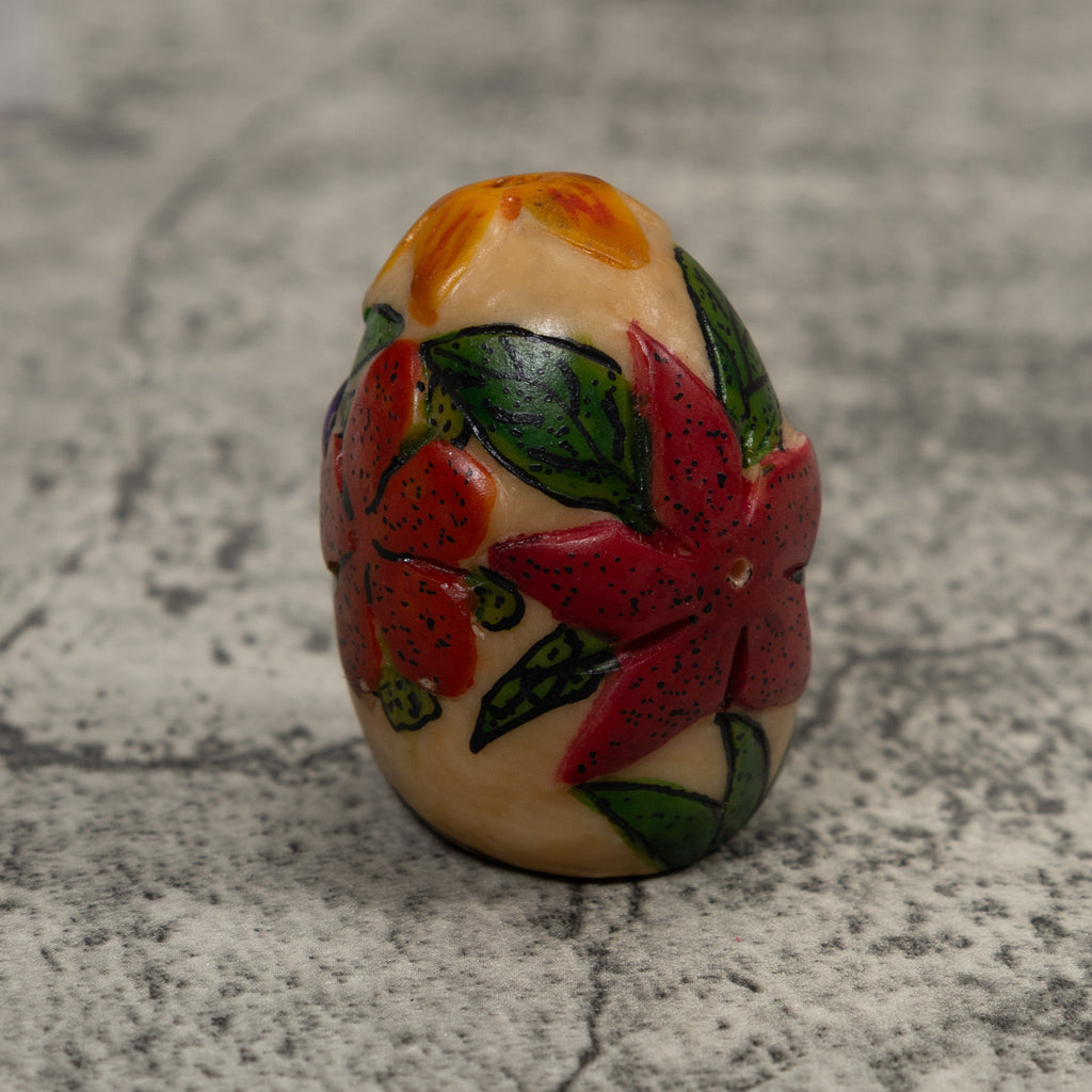 Floral Flower Tagua Carving