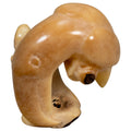 Vintage Natural White Toucan Parrot Bird Tagua Carving