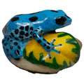 Blue And Black Poison Dart Frog Tagua Carving