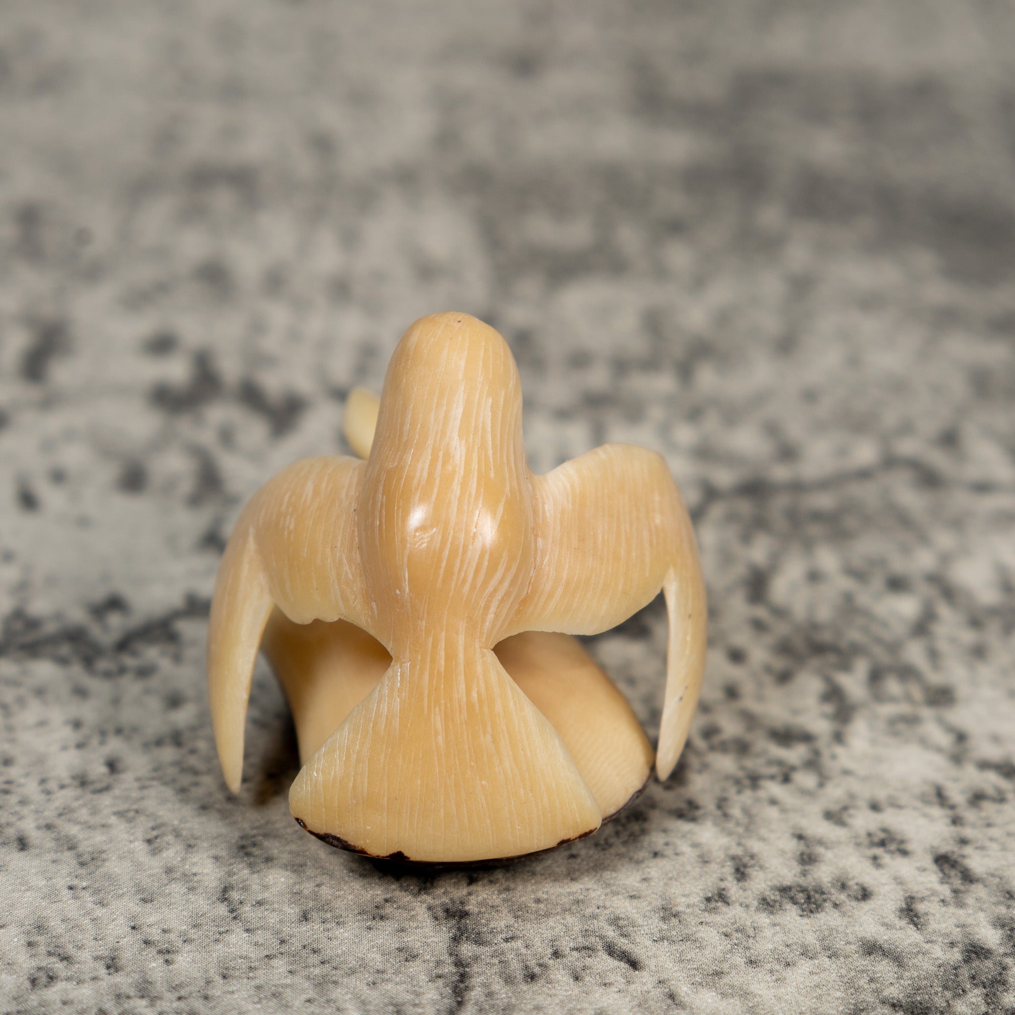 Natural White Hummingbird Tagua Carving