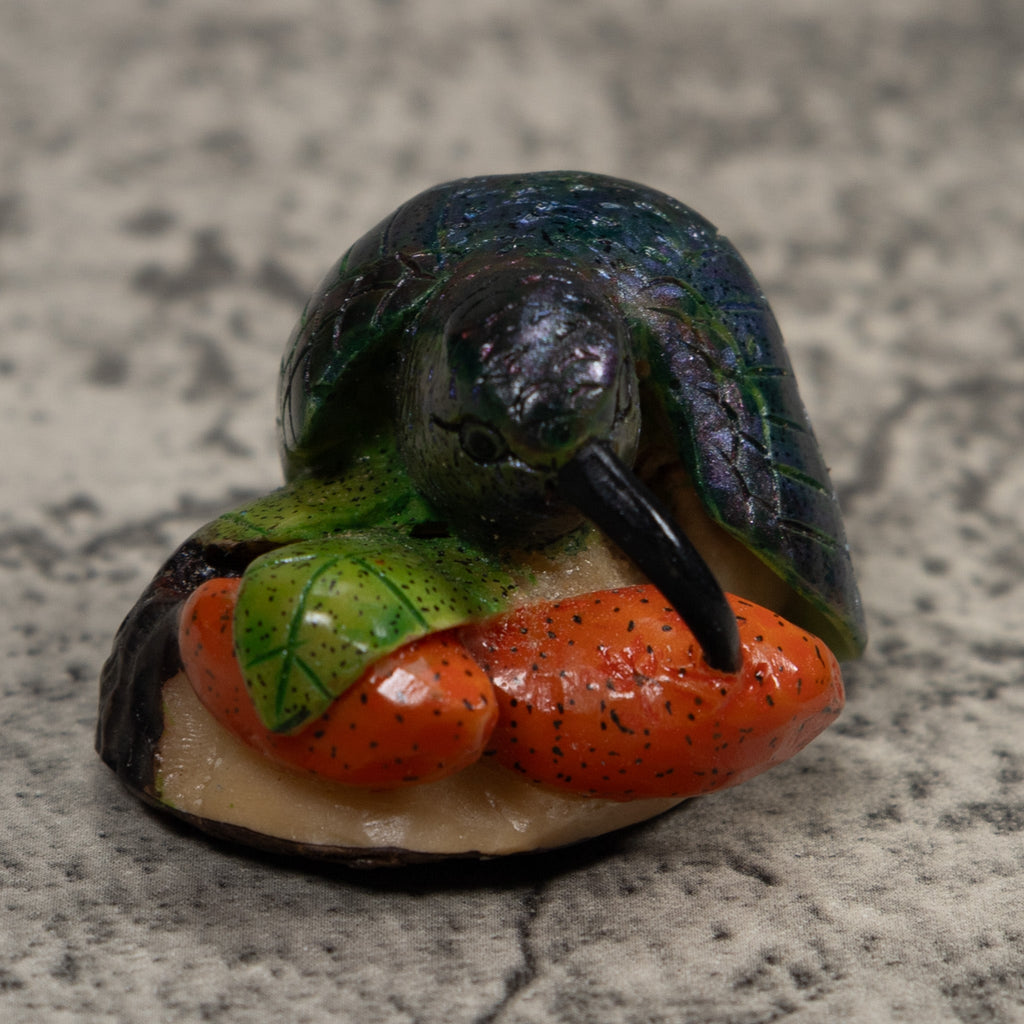 Hummingbird Tagua Carving
