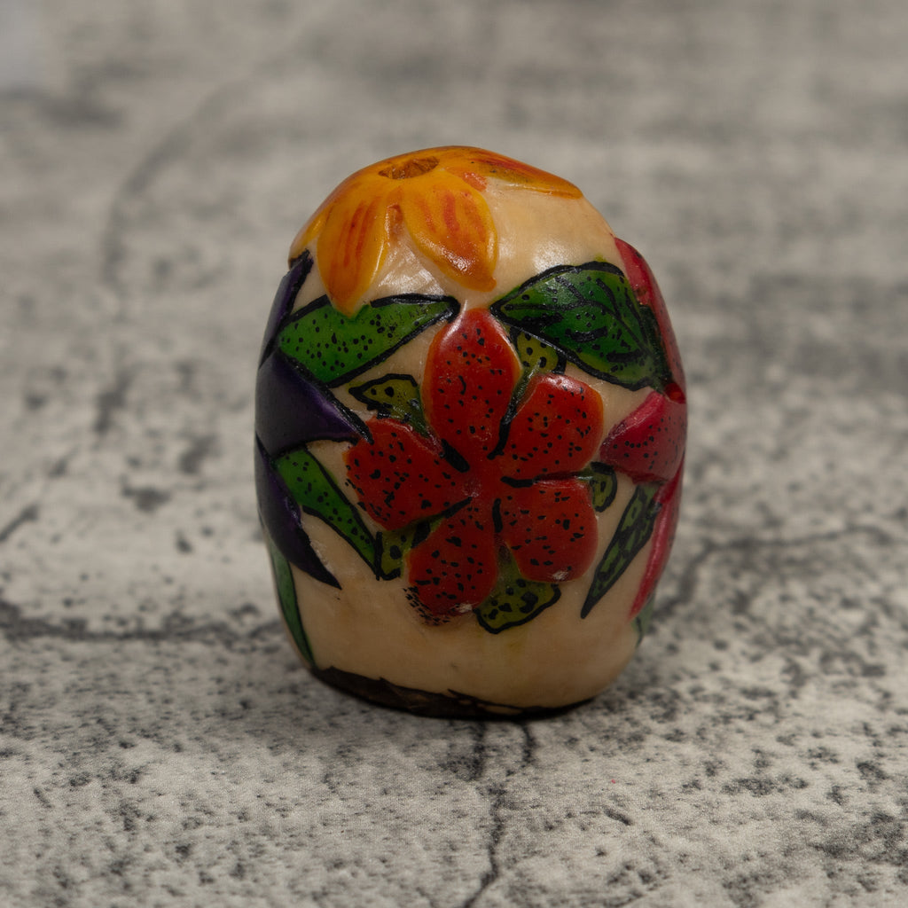 Floral Flower Tagua Carving