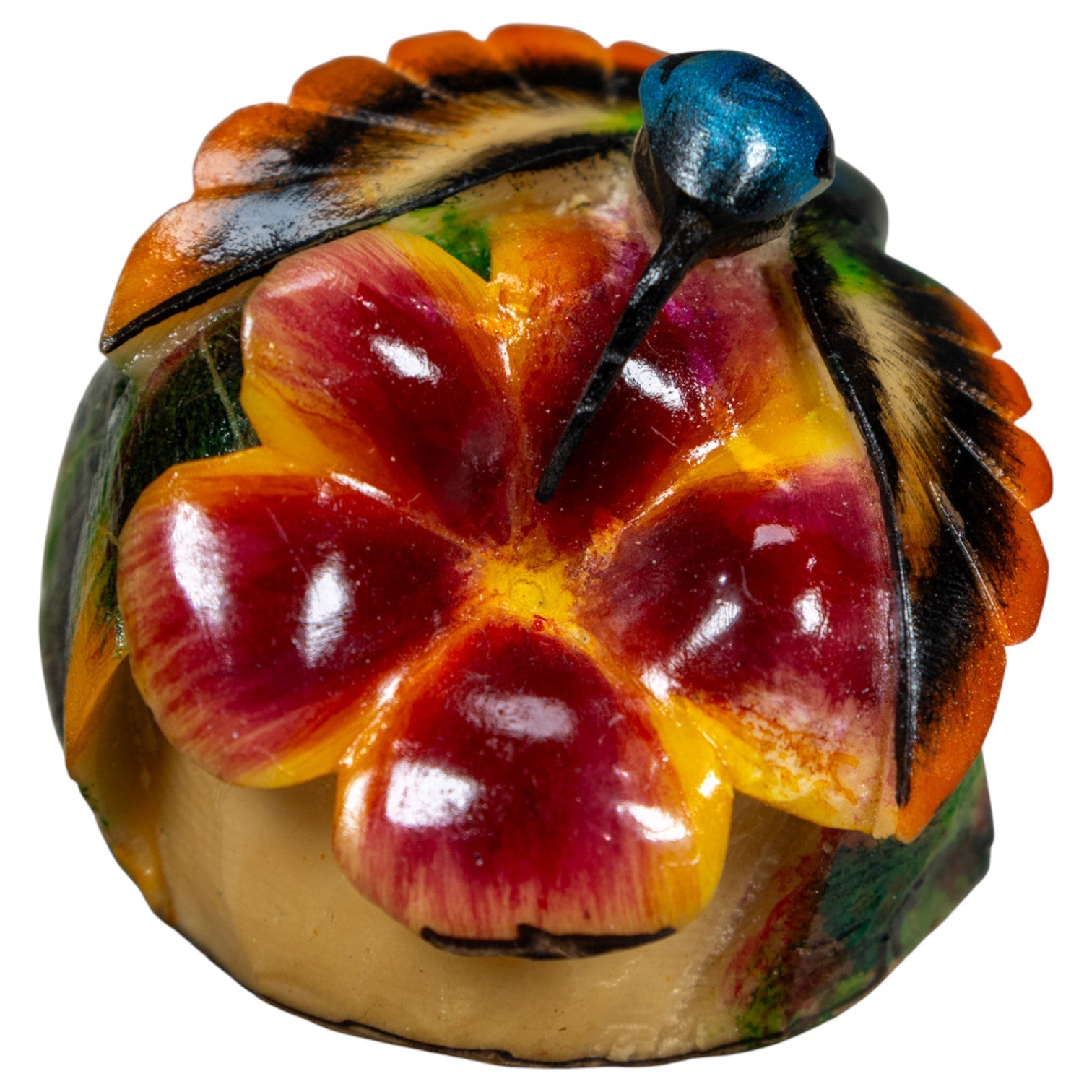 Magnificent Hummingbird Tagua Carving
