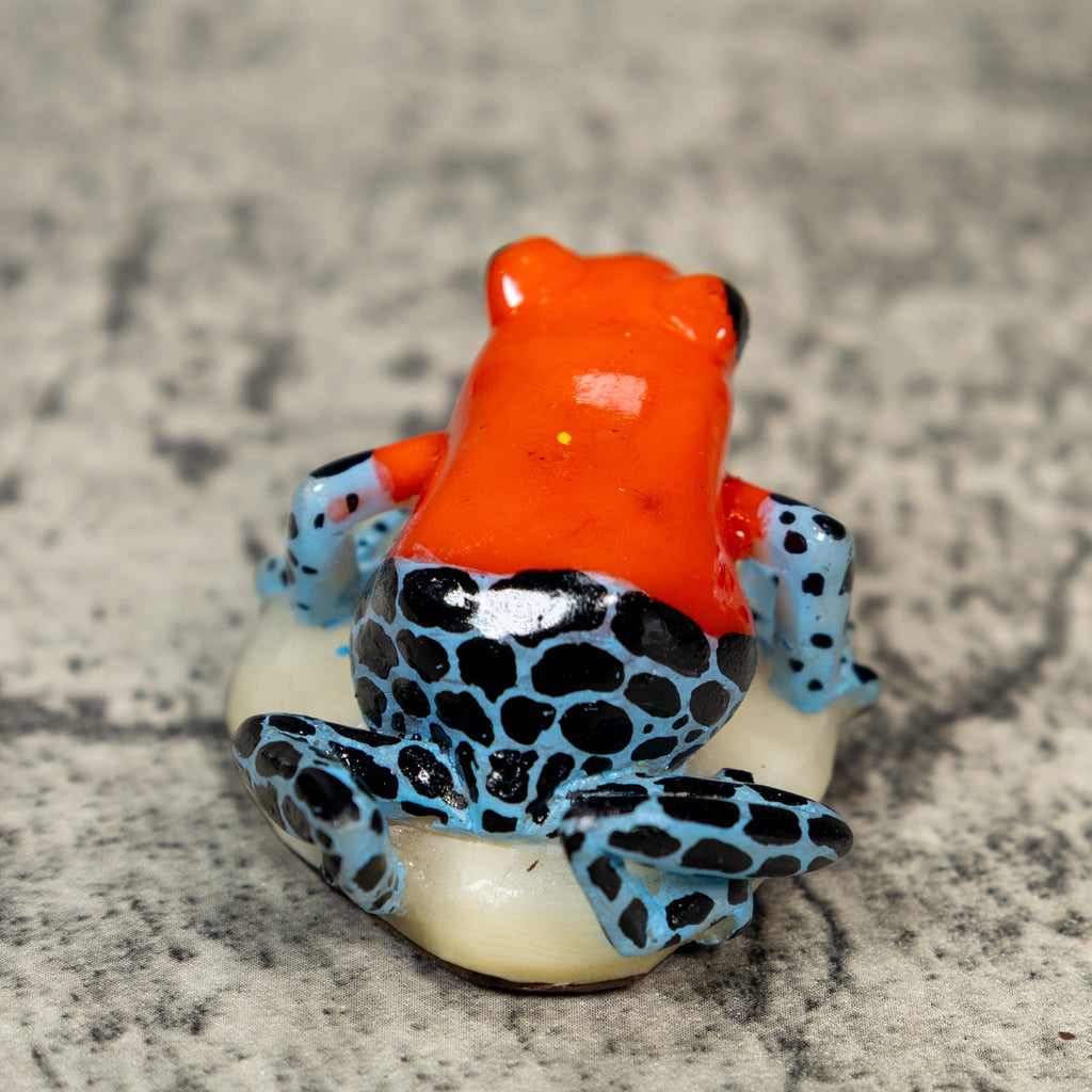 Red Black And Blue Poison Dart Frog Tagua Carving