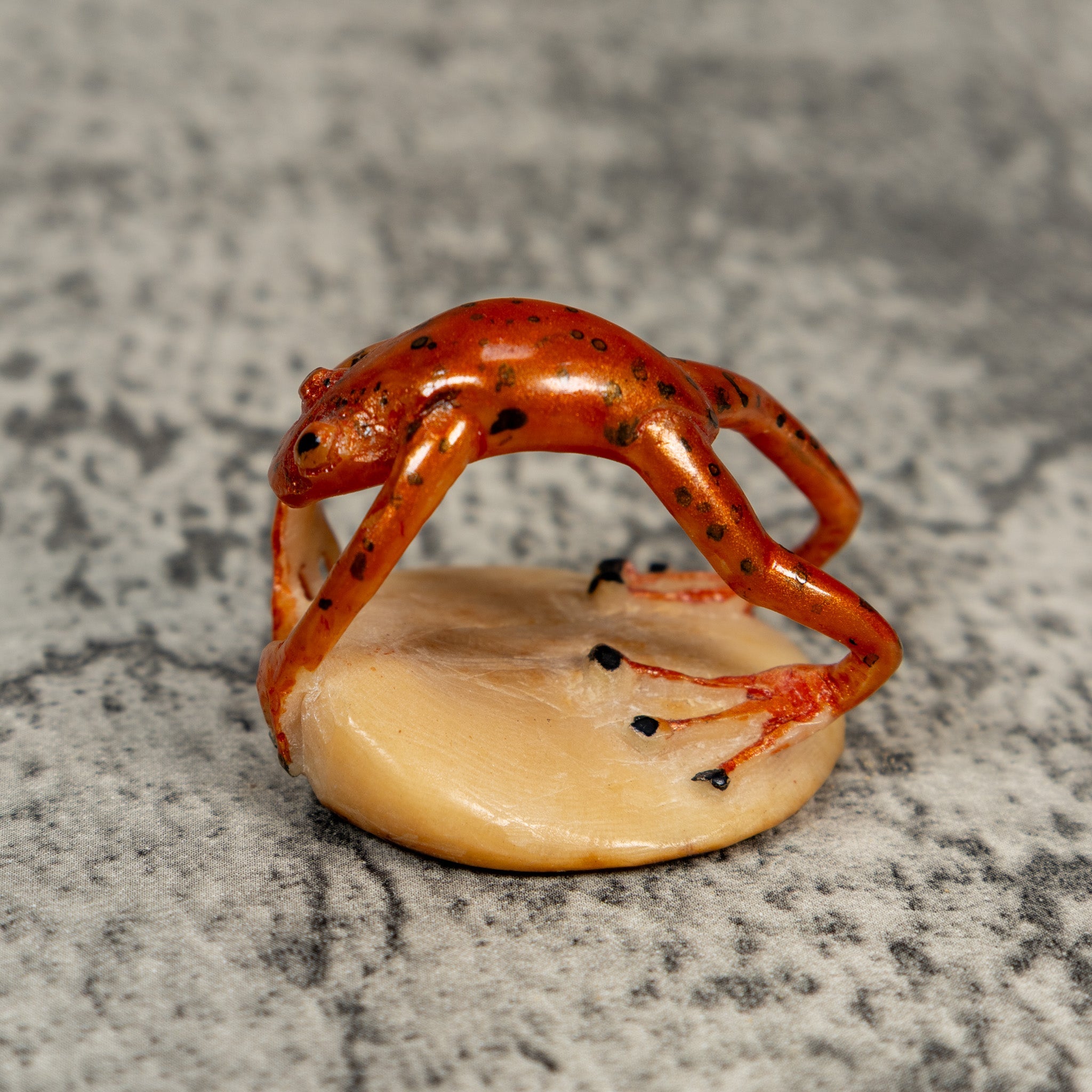 Super Weird Fully Undercut Frog Tagua Carving