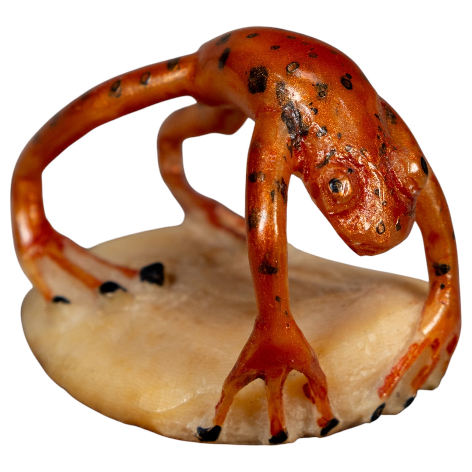 Super Weird Fully Undercut Frog Tagua Carving