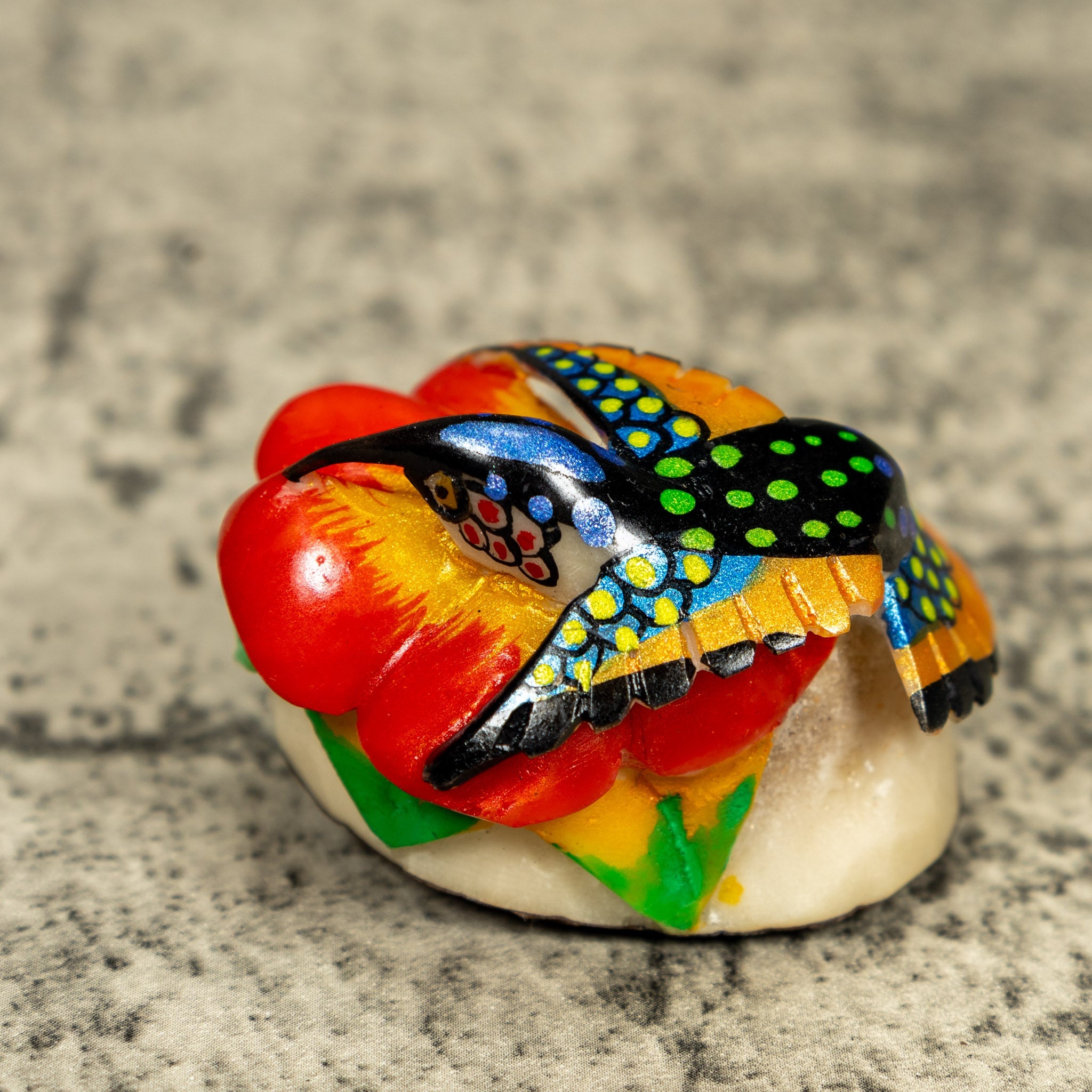 Hummingbird Tagua Carving