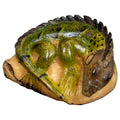 Green Gray And Black Iguana Lizard Tagua Carving