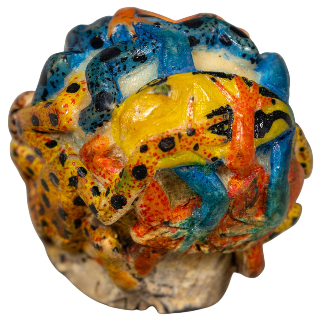 Massive Poison Dart Frog Tagua Carving
